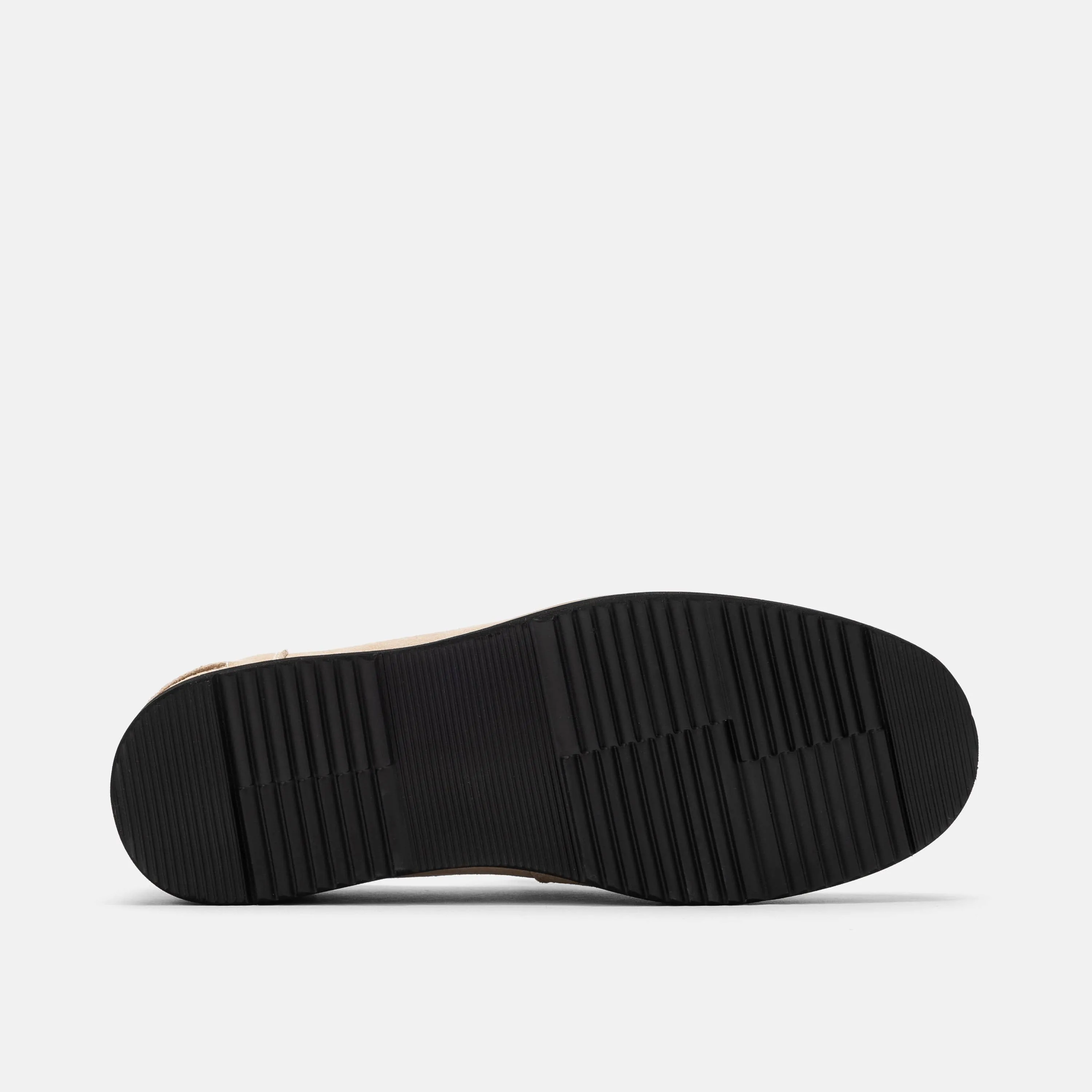 Mocassins Penny Abe Camel en daim blanc