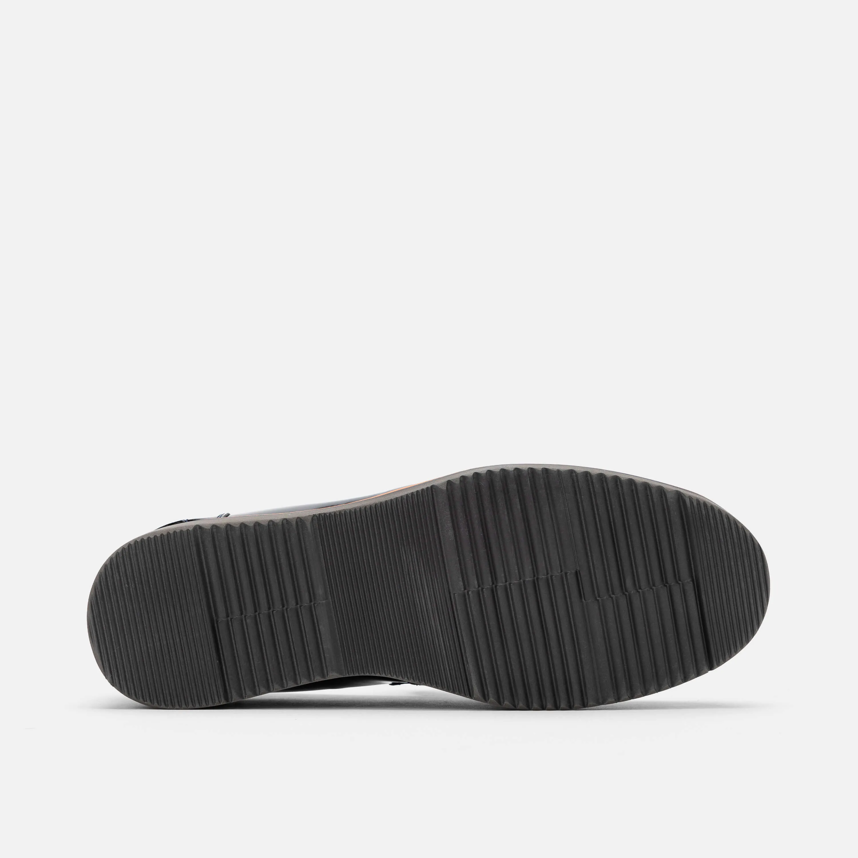 Mocassins Penny Abe en Cuir Verni Marine