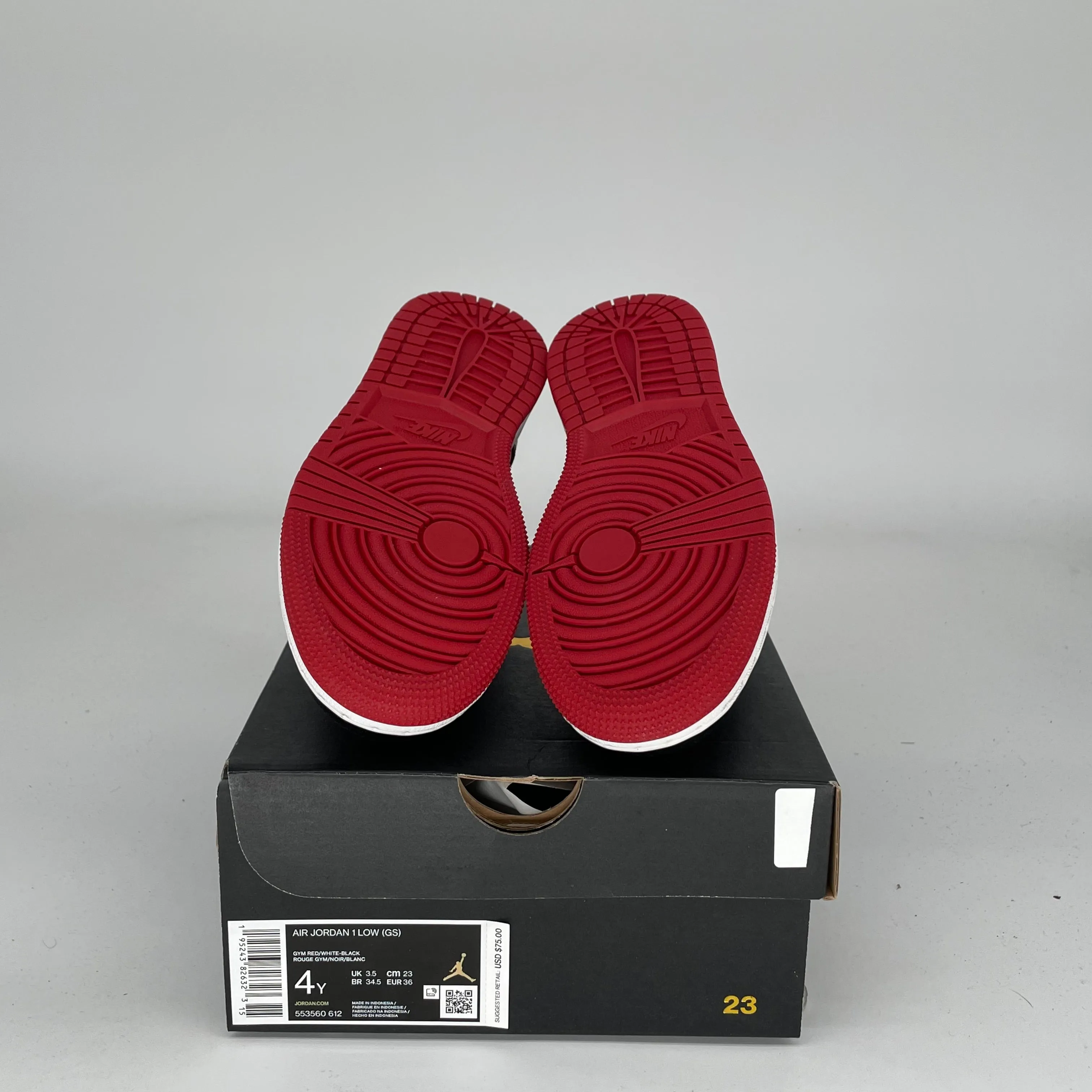 AIR JORDAN 1 BRED TOE TAILLE 4Y 553560-612