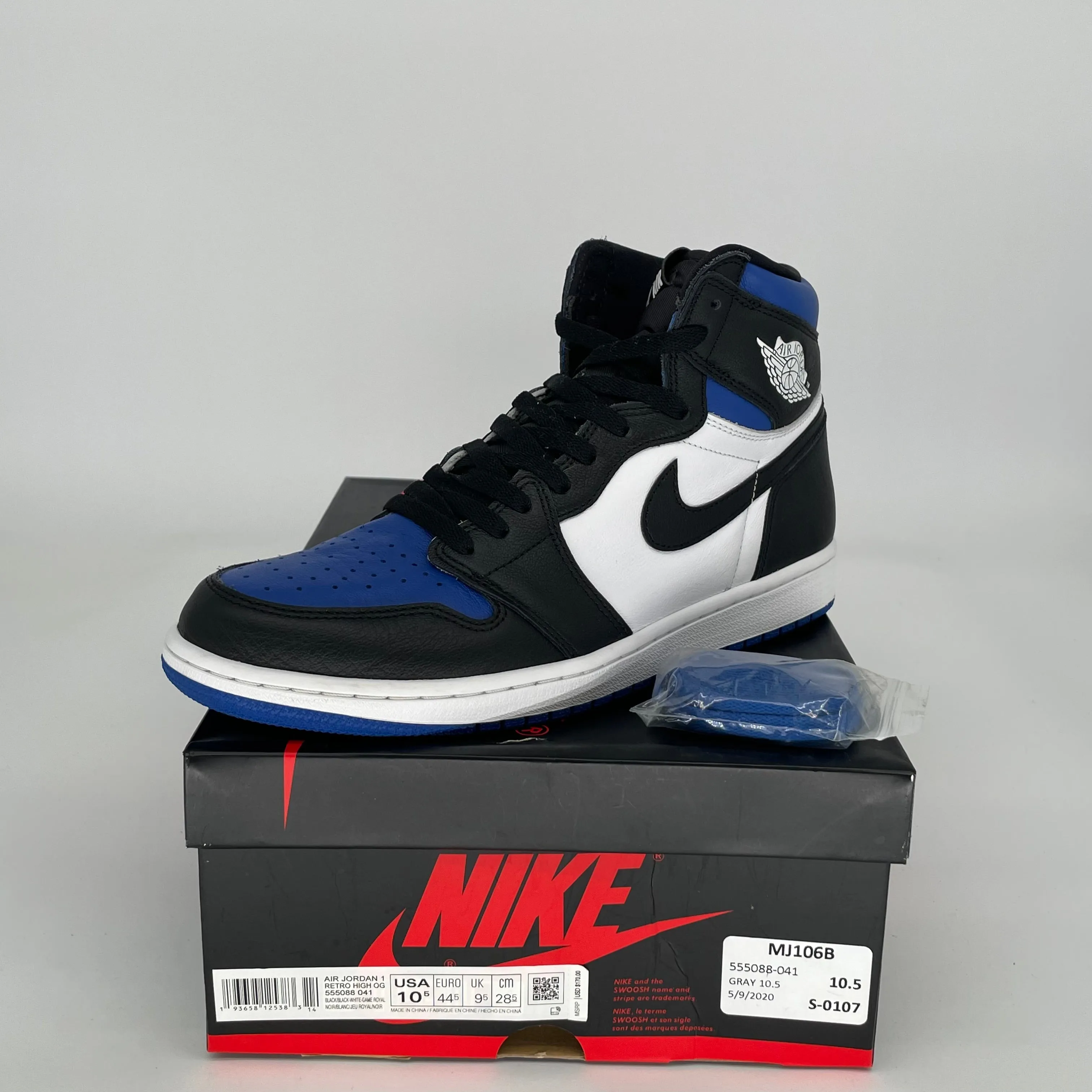 AIR JORDAN 1 ROYAL TOE TAILLE 10.5 55088-041