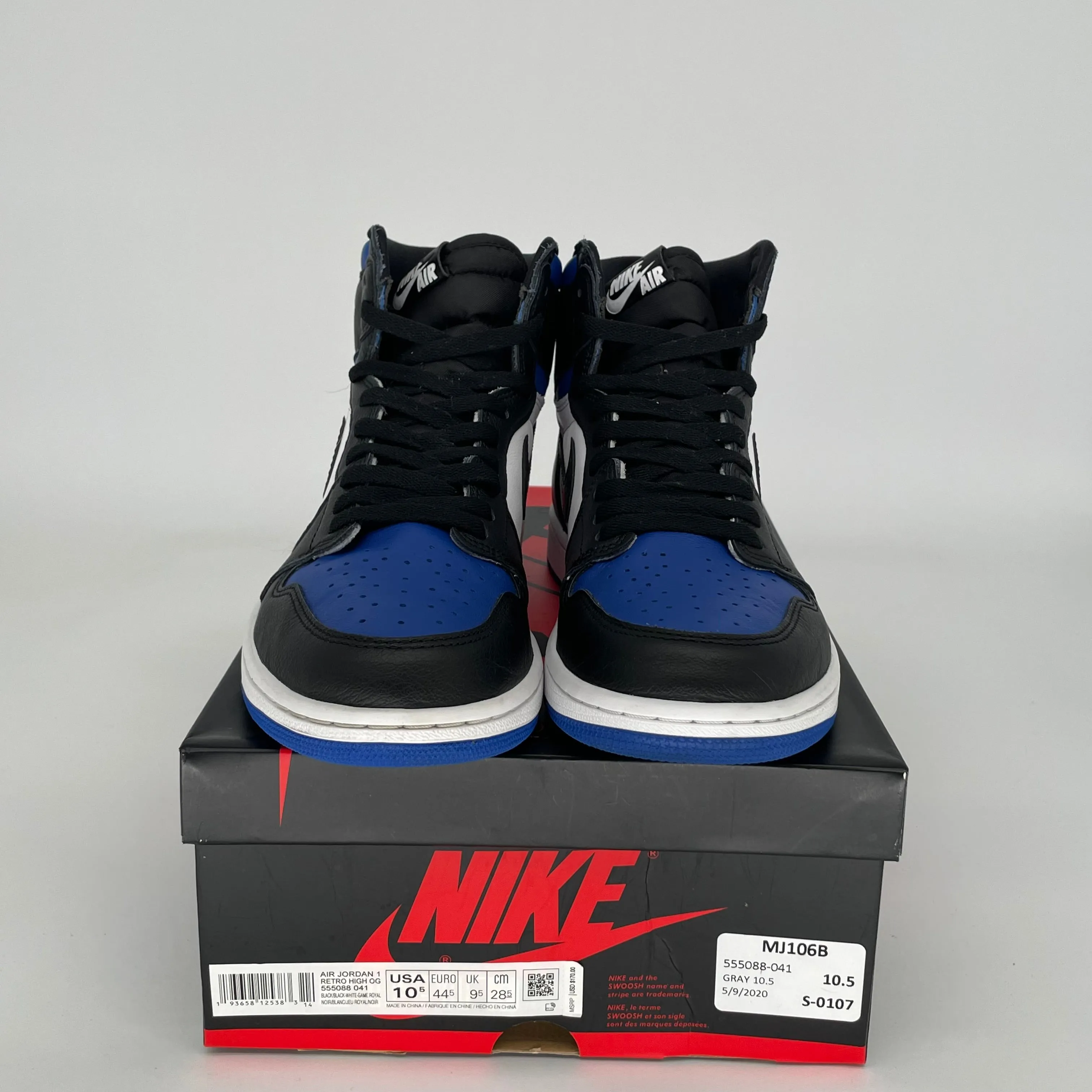AIR JORDAN 1 ROYAL TOE TAILLE 10.5 55088-041