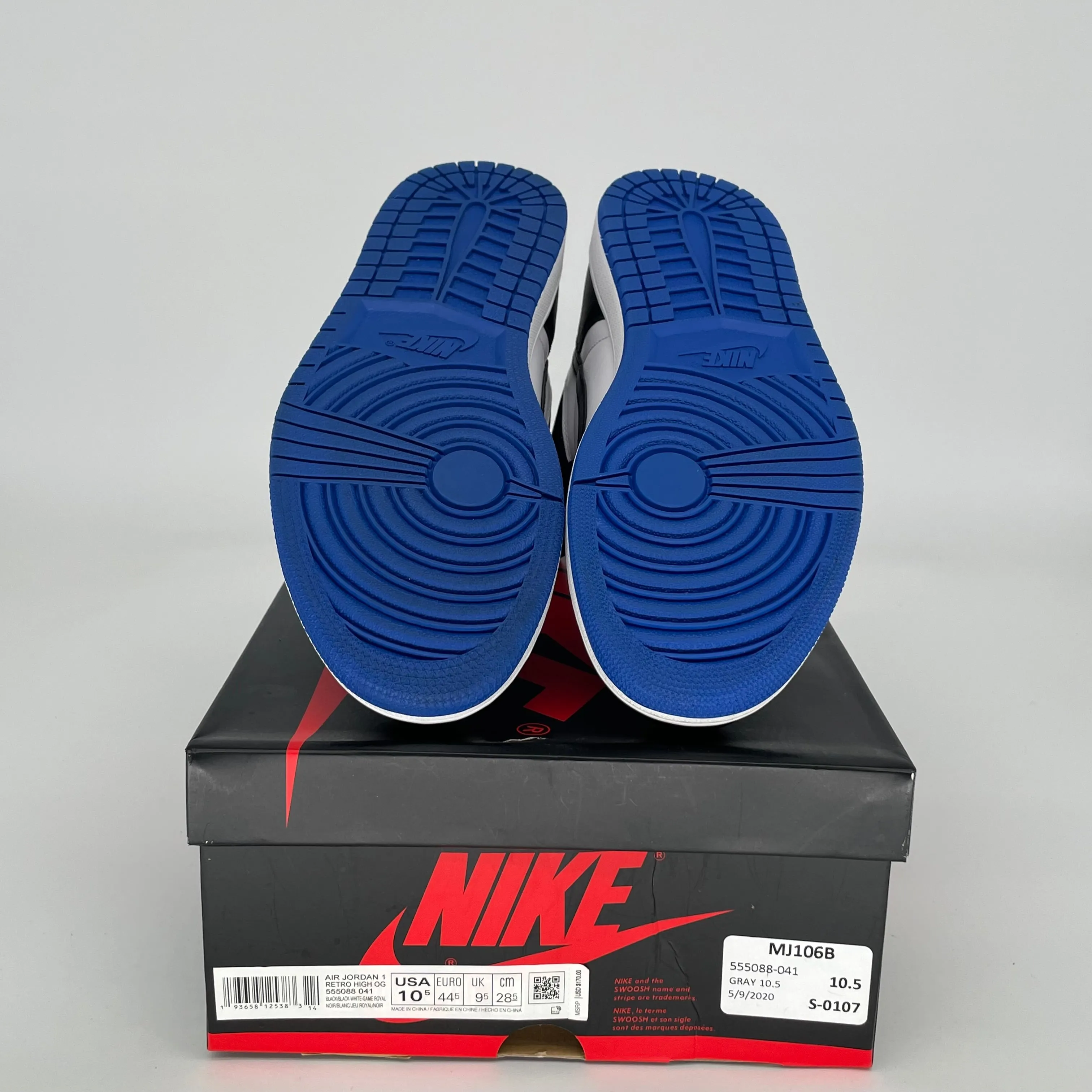 AIR JORDAN 1 ROYAL TOE TAILLE 10.5 55088-041