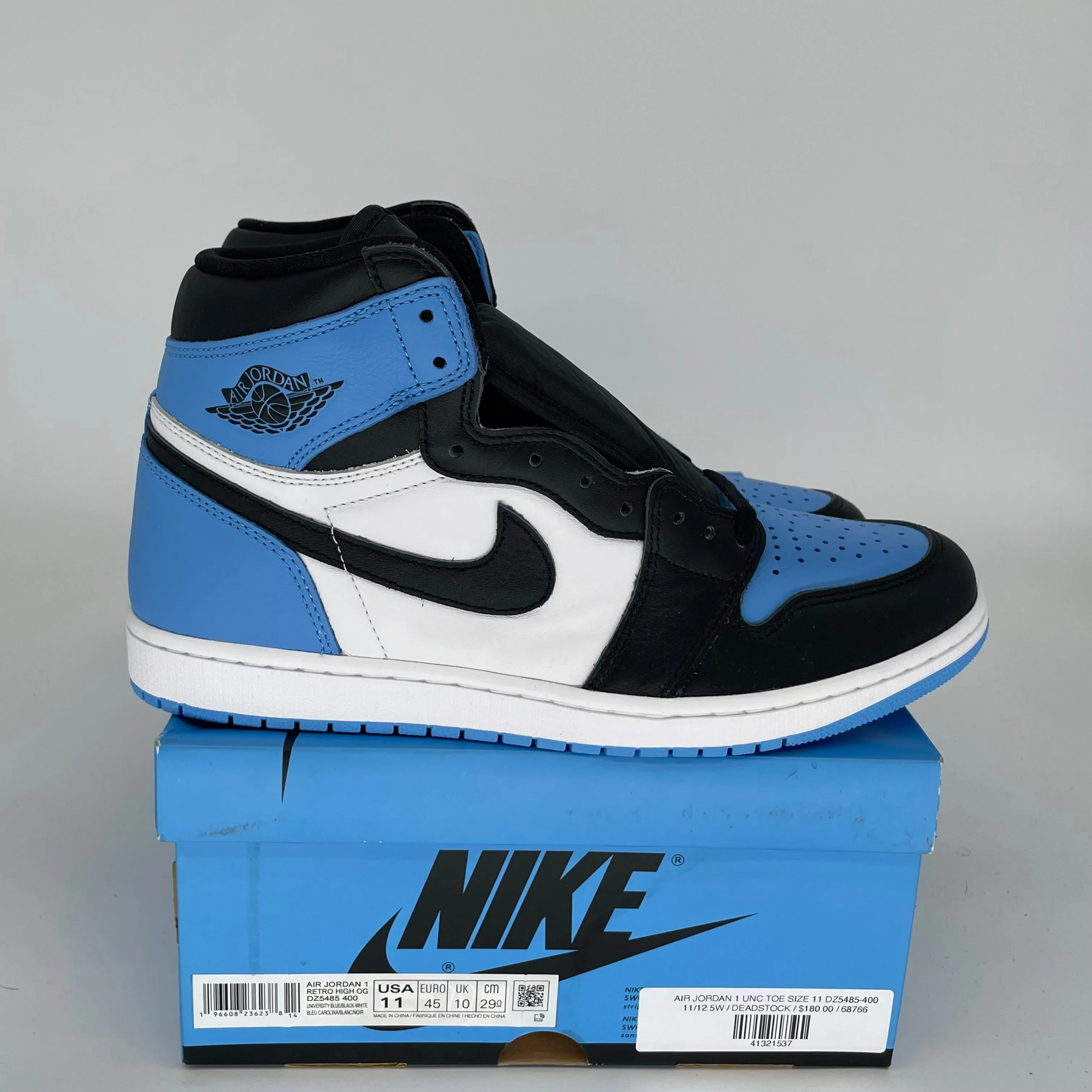 AIR JORDAN 1 UNC TOE TAILLE 11 DZ5485-400