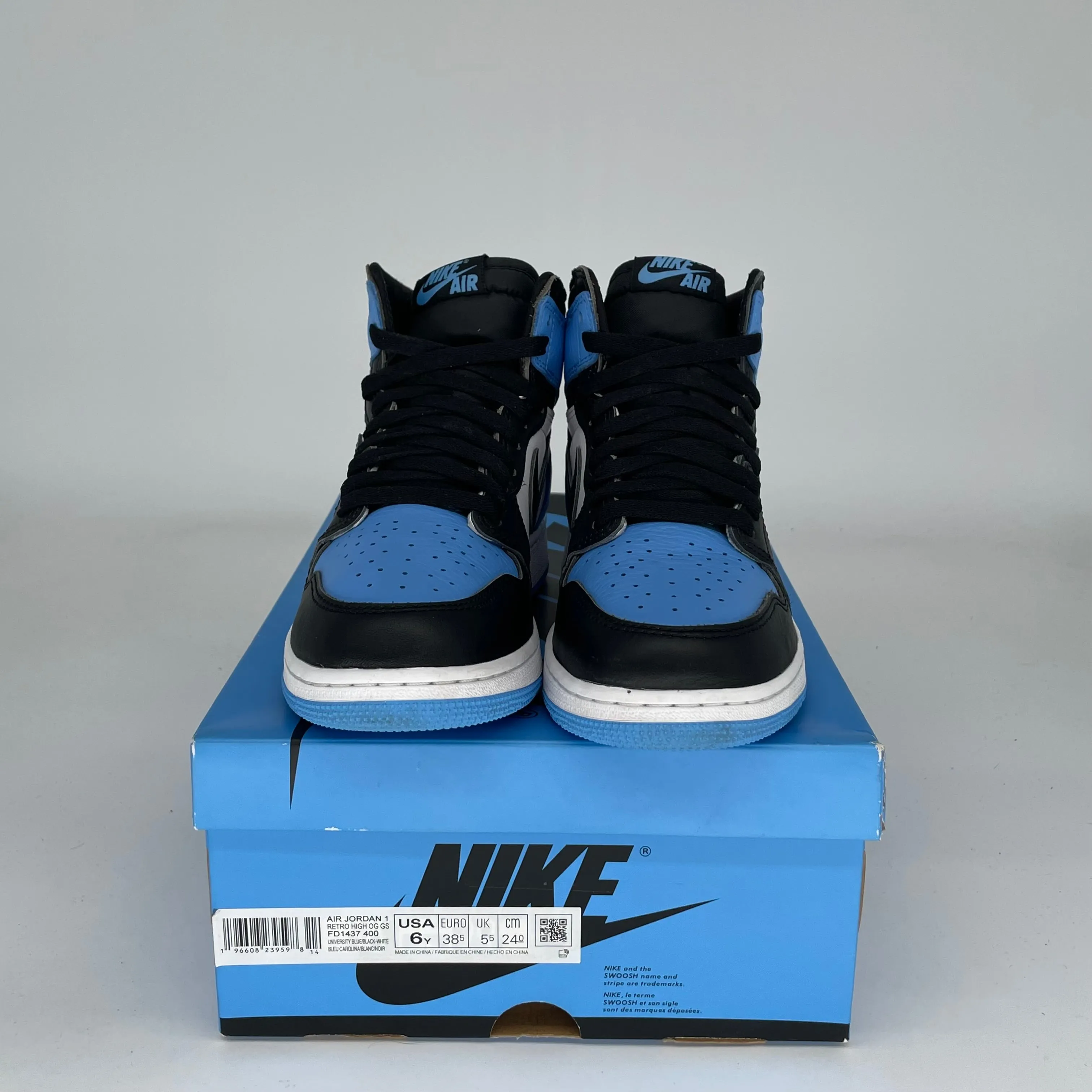 AIR JORDAN 1 UNC TOE TAILLE 6Y FD1437-400