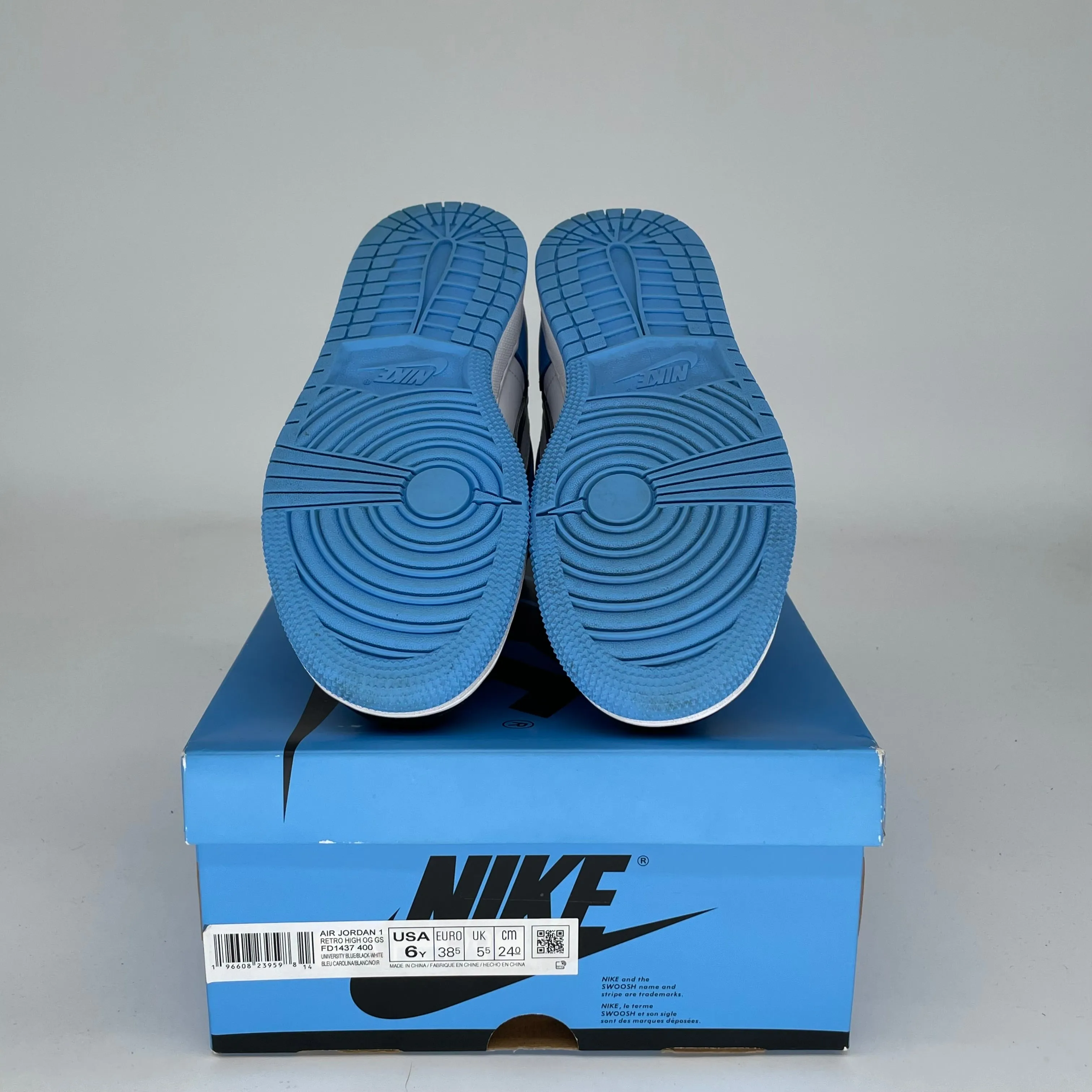 AIR JORDAN 1 UNC TOE TAILLE 6Y FD1437-400