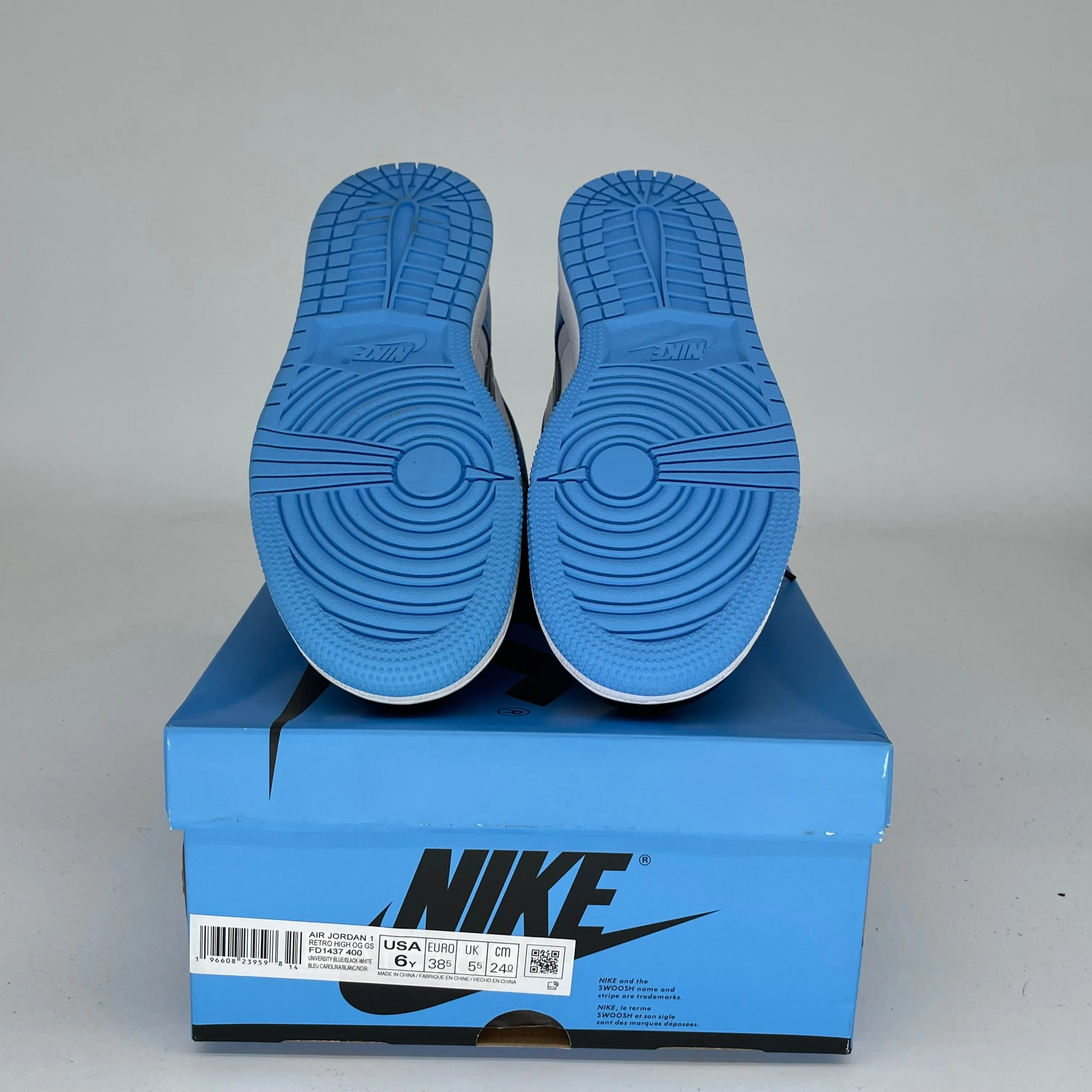 AIR JORDAN 1 UNC TOE TAILLE 6Y FD1437-400