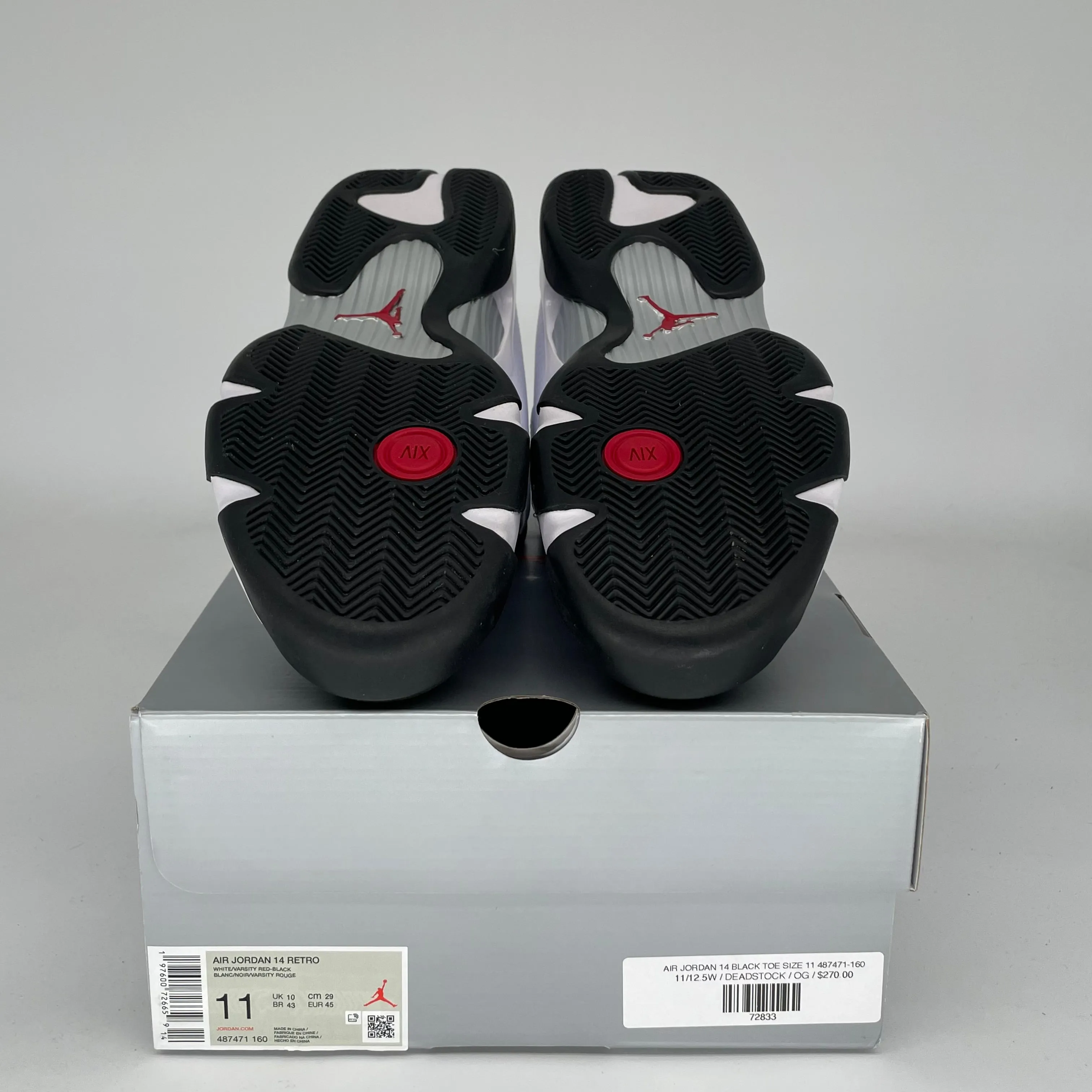 AIR JORDAN 14 BOUT NOIR TAILLE 11 487471-160