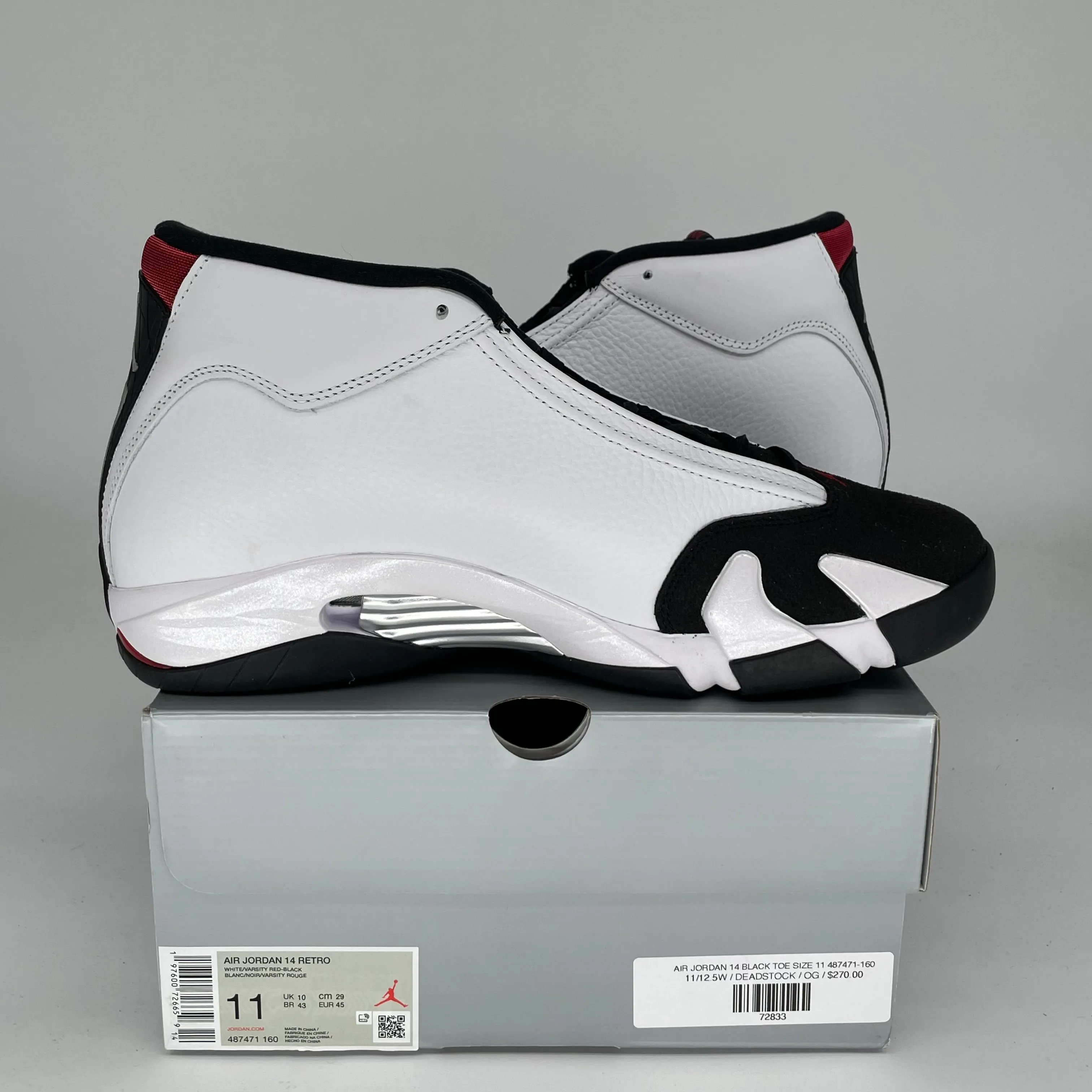 AIR JORDAN 14 BOUT NOIR TAILLE 11 487471-160