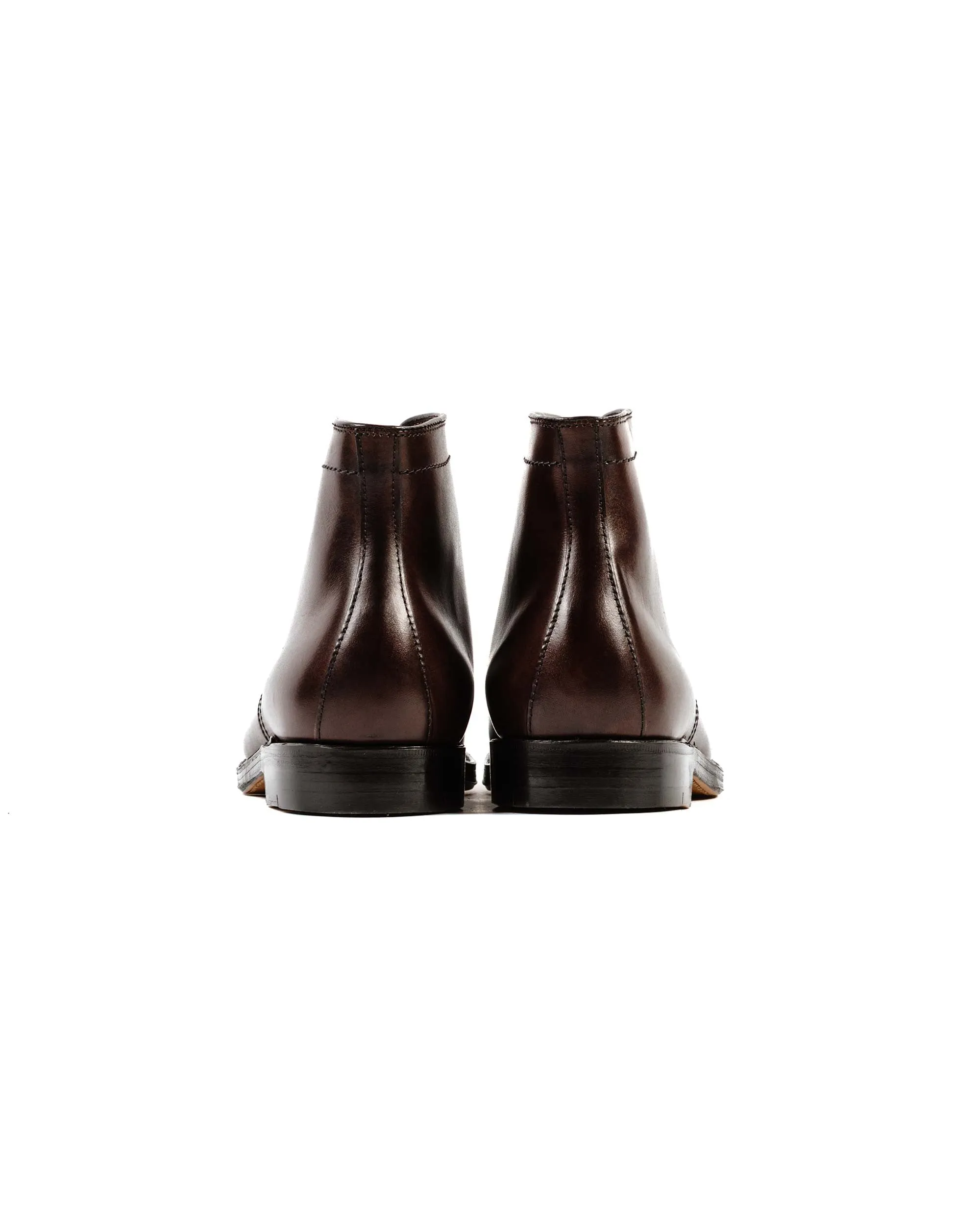 Botte Alden à bout rond en veau brun foncé G2804