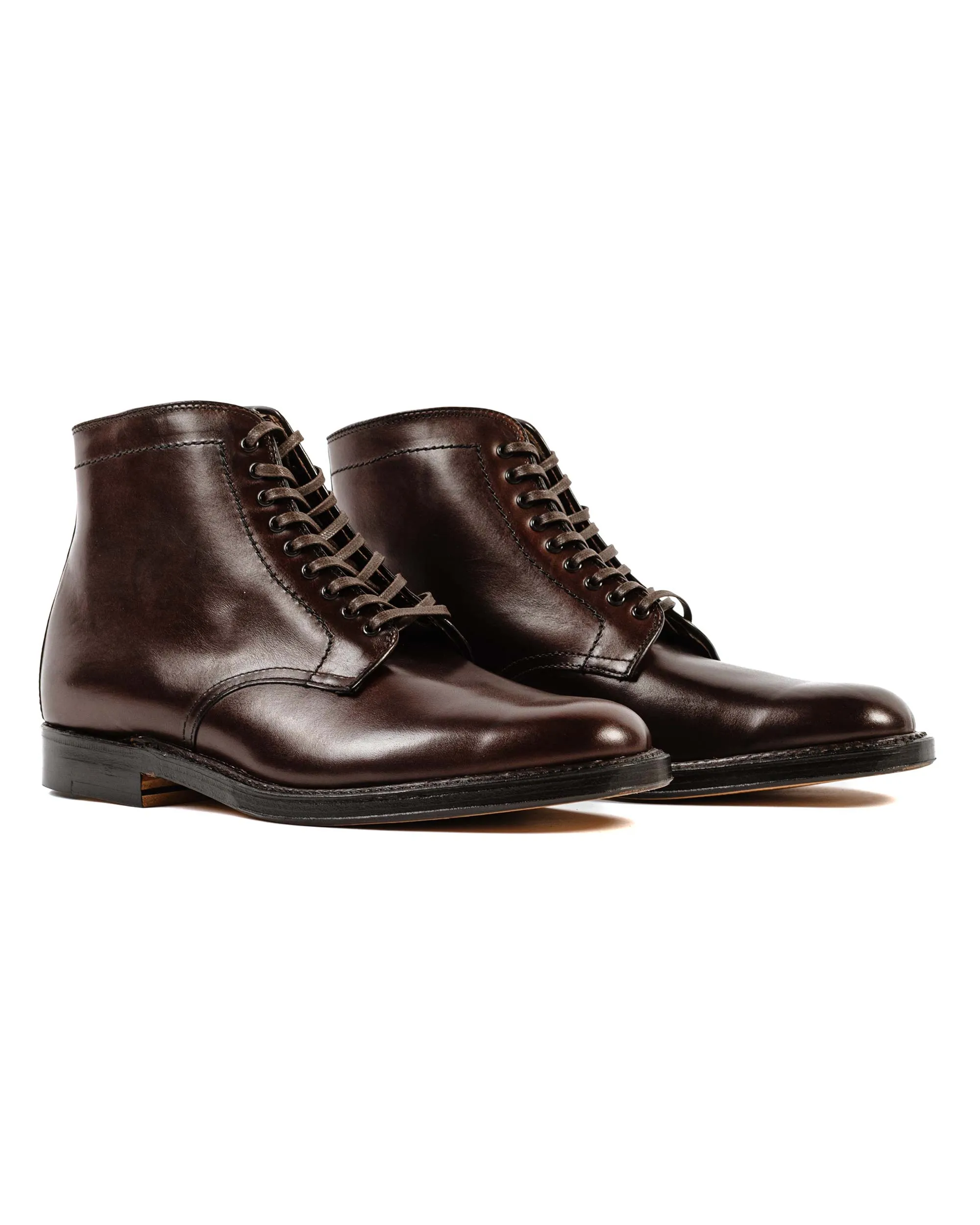 Botte Alden à bout rond en veau brun foncé G2804
