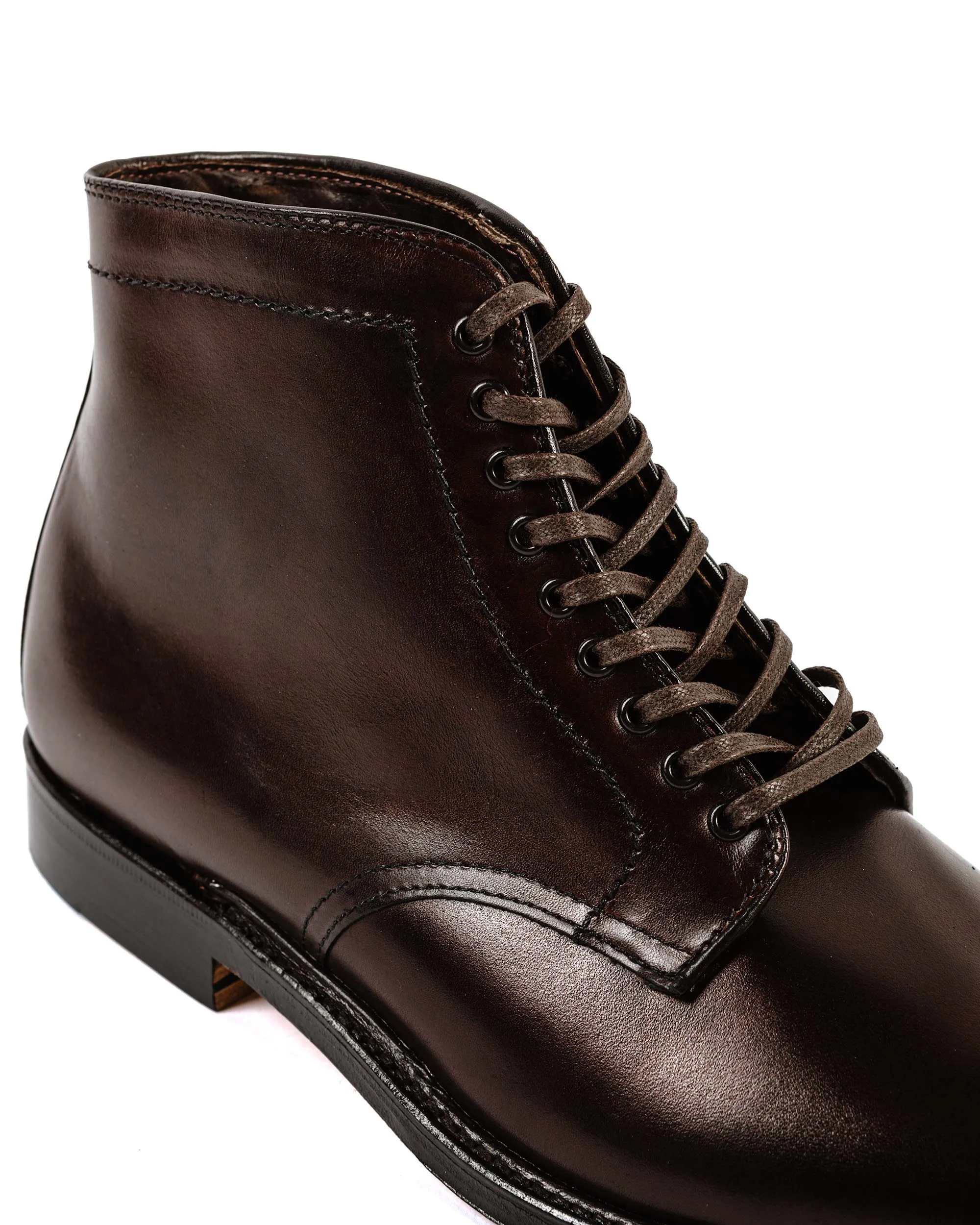 Botte Alden à bout rond en veau brun foncé G2804