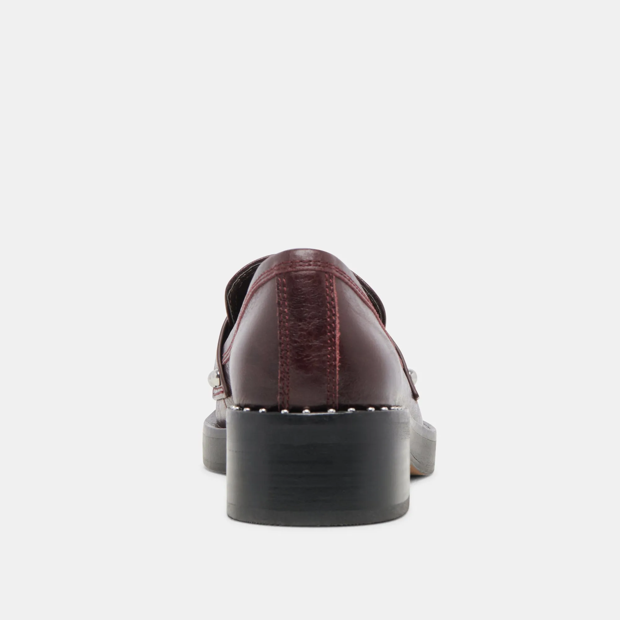 MOCASSINS ALIANE EN CUIR MÛRE
