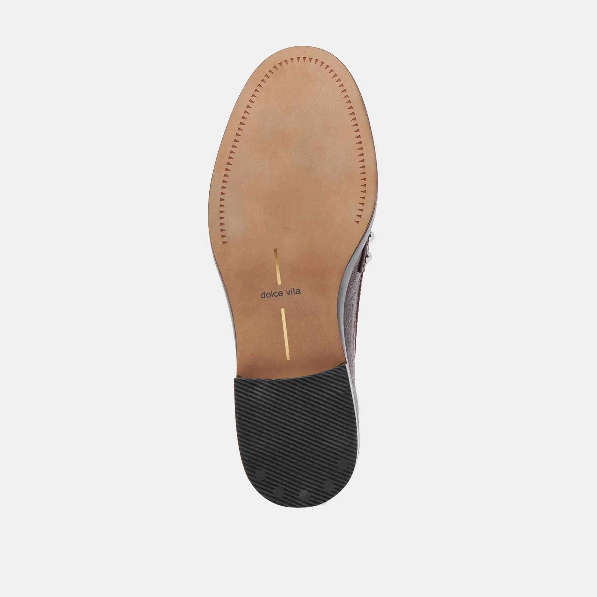 MOCASSINS ALIANE EN CUIR MÛRE