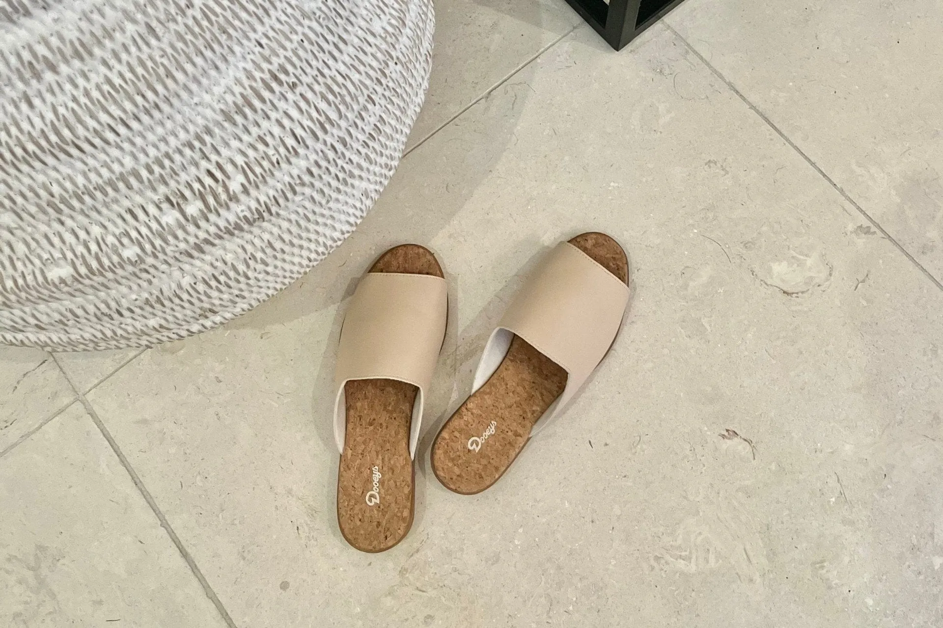 Sandales Maison Véganes en Cuir Pomme | Rose Poudré