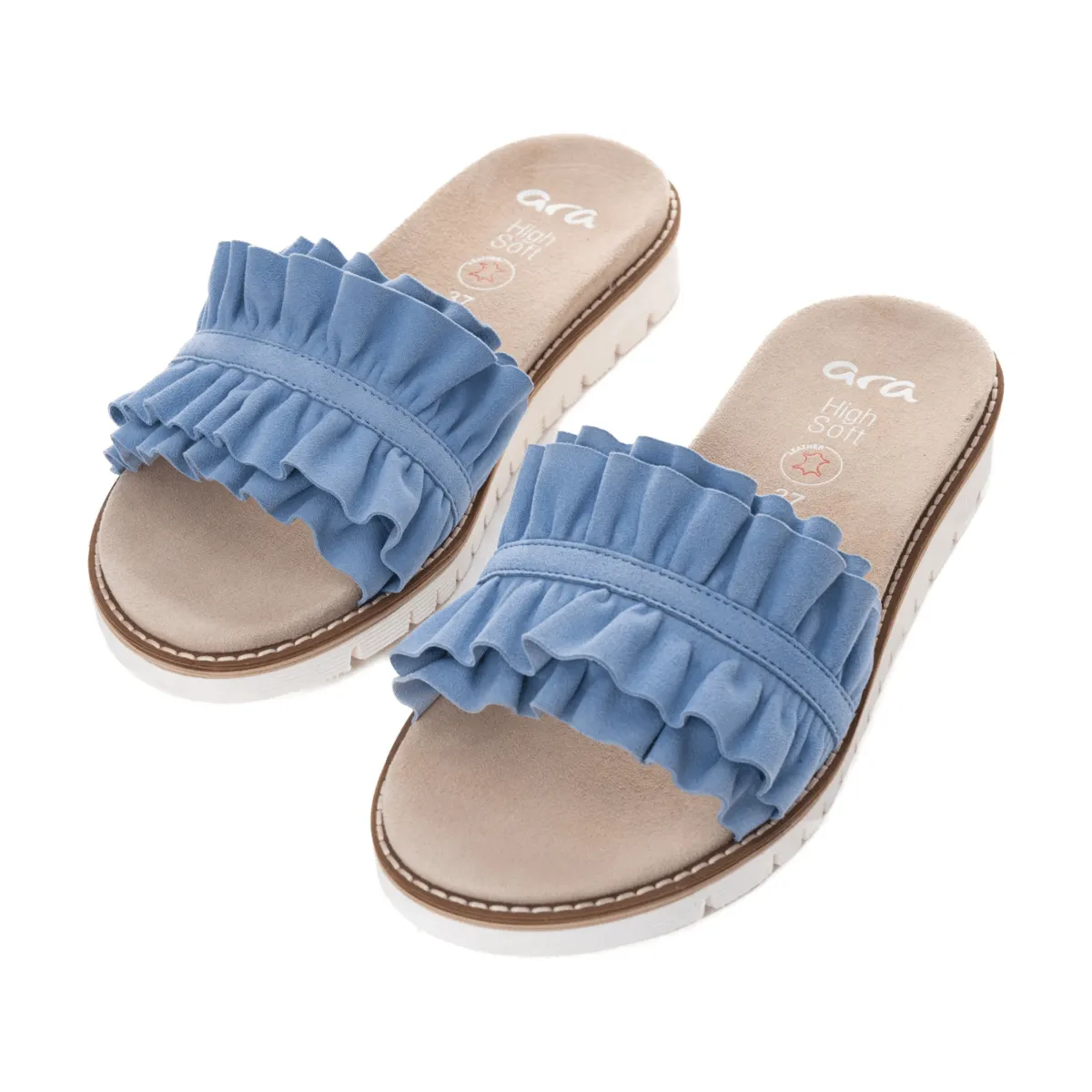 Ara Femmes Keyes Bleu Azur Suédé