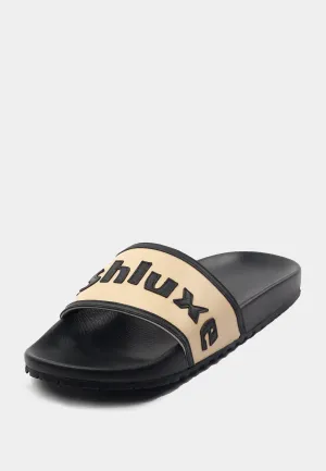Ashluxe Sandales en Cuir Cousu - Abricot