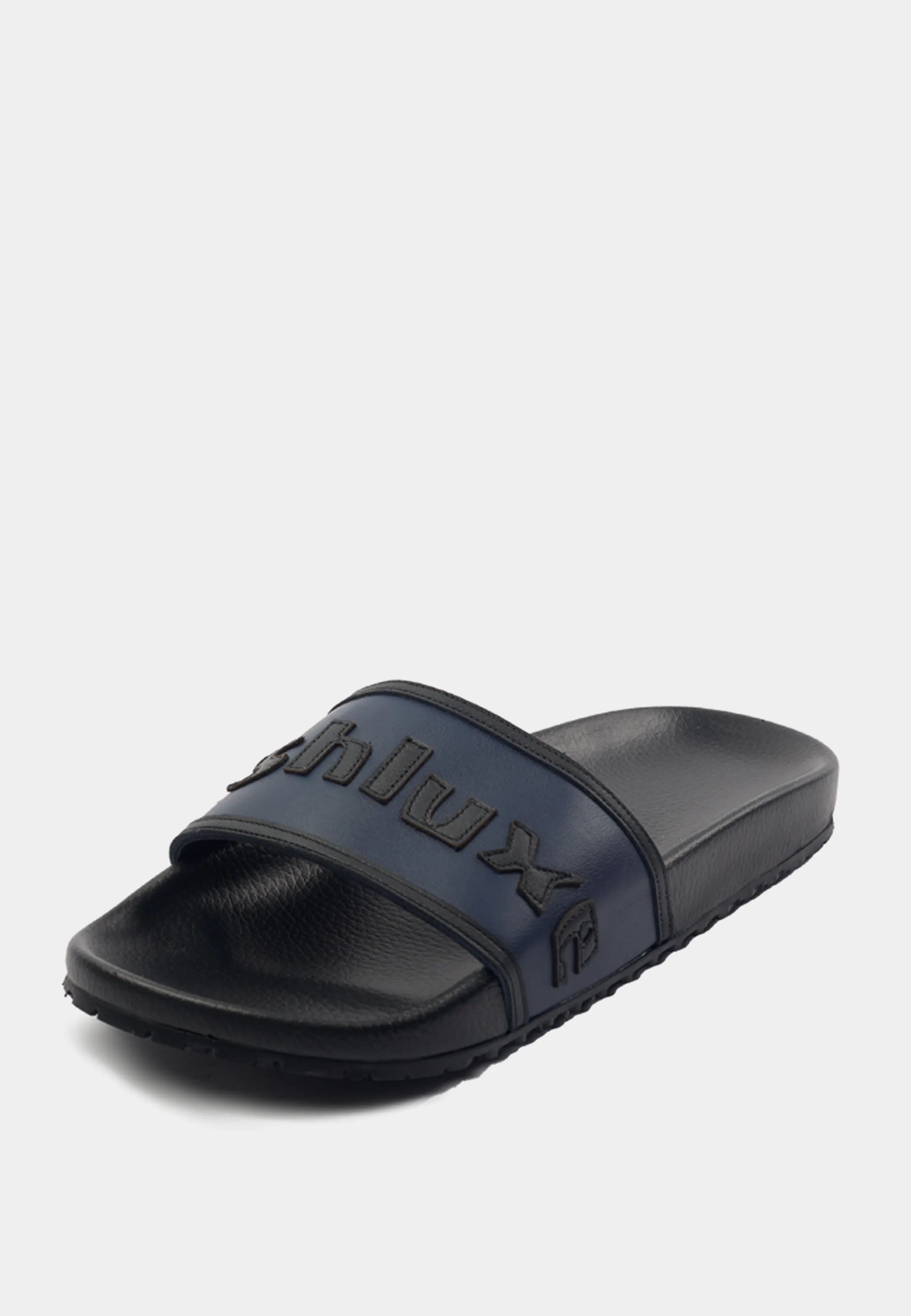 Ashluxe Sandales en Cuir Cousu - Bleu