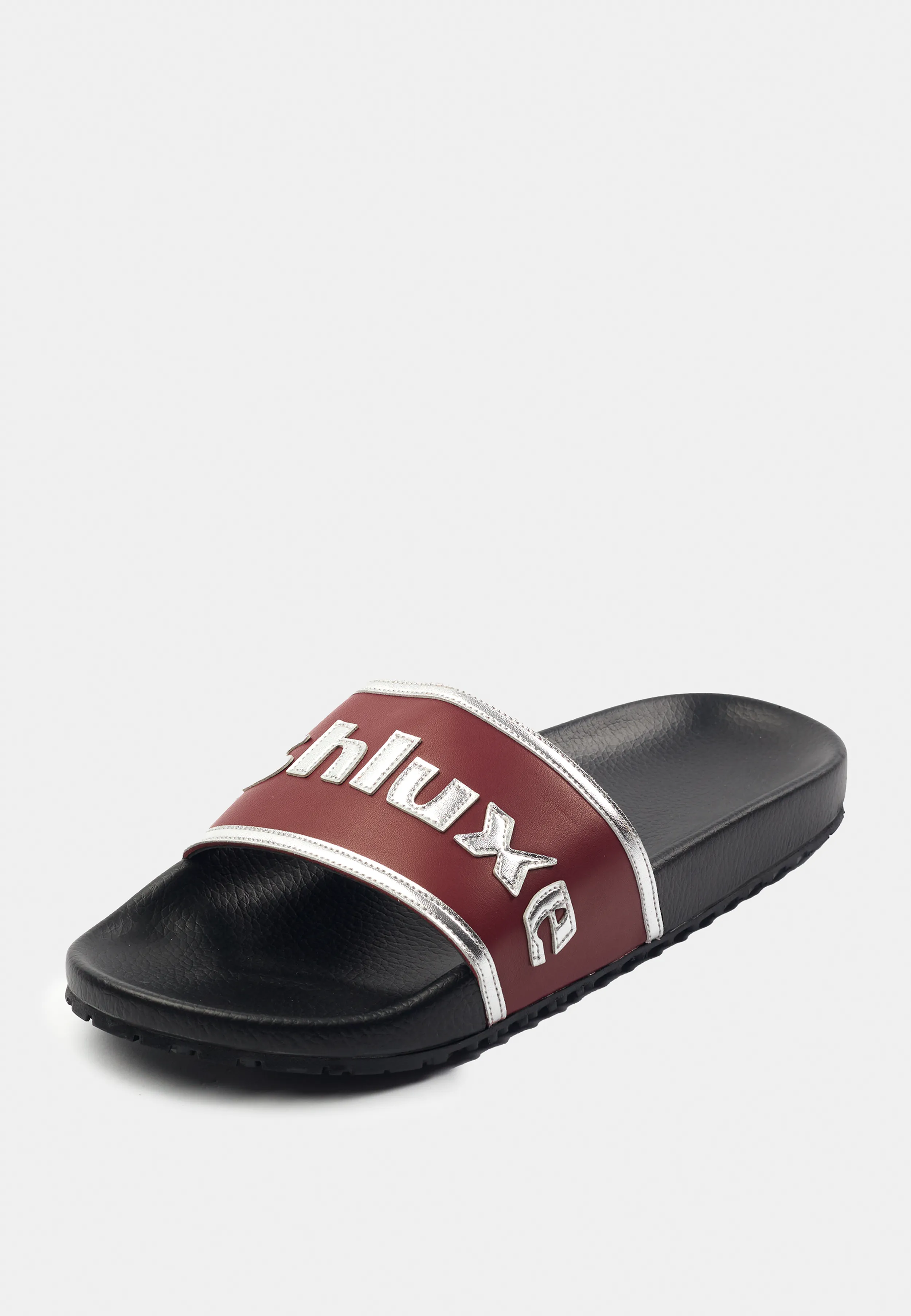 Ashluxe Sandales en Cuir Cousu - Rouge