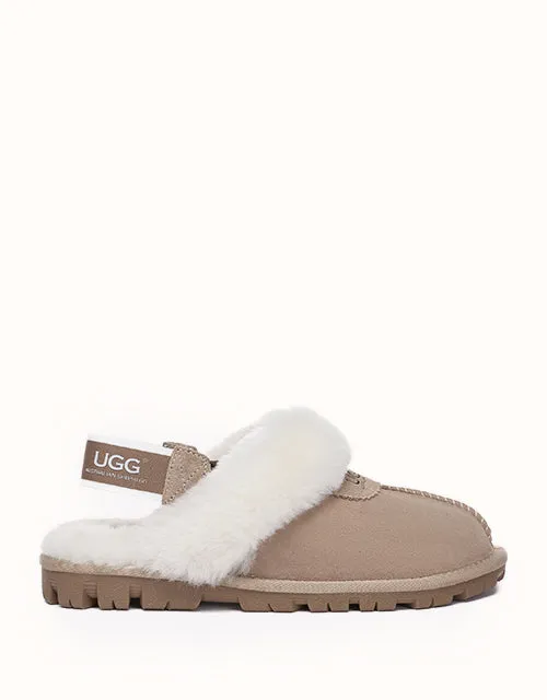 Chaussons UGG® moelleux en gaufrette Australian Shepherd