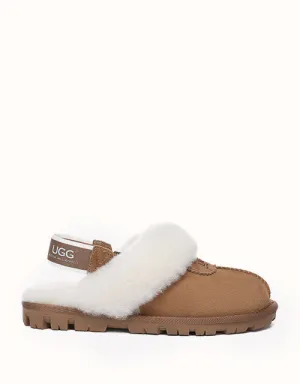 Chaussons UGG® moelleux en gaufrette Australian Shepherd