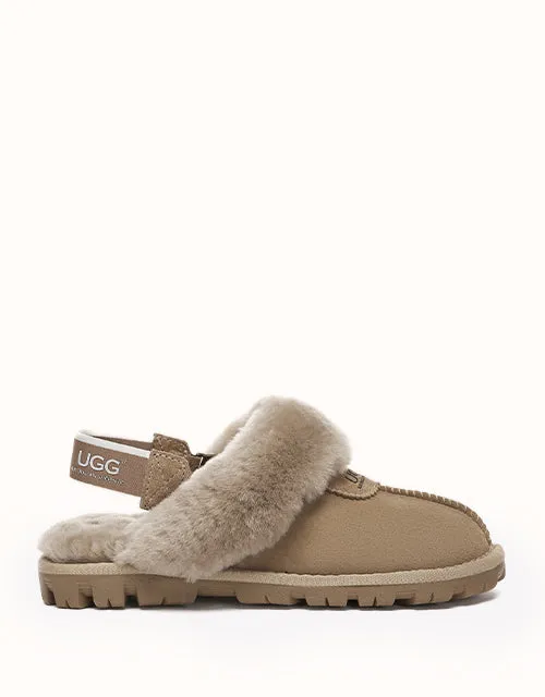 Chaussons UGG® moelleux en gaufrette Australian Shepherd