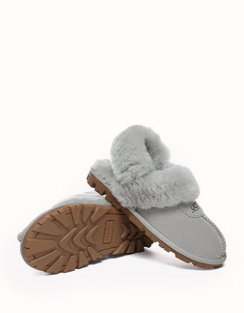 Chaussons UGG® moelleux en gaufrette Australian Shepherd