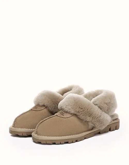 Chaussons UGG® moelleux en gaufrette Australian Shepherd