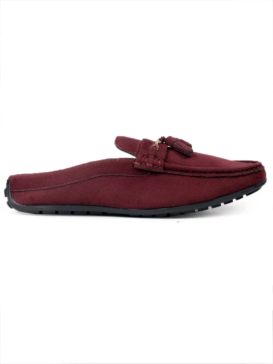 Bacca Bucci JAMBOREE Mules/Sabots/Loafers sans contrefort pour Soirée/Voyage/Bureau - Velours Marron