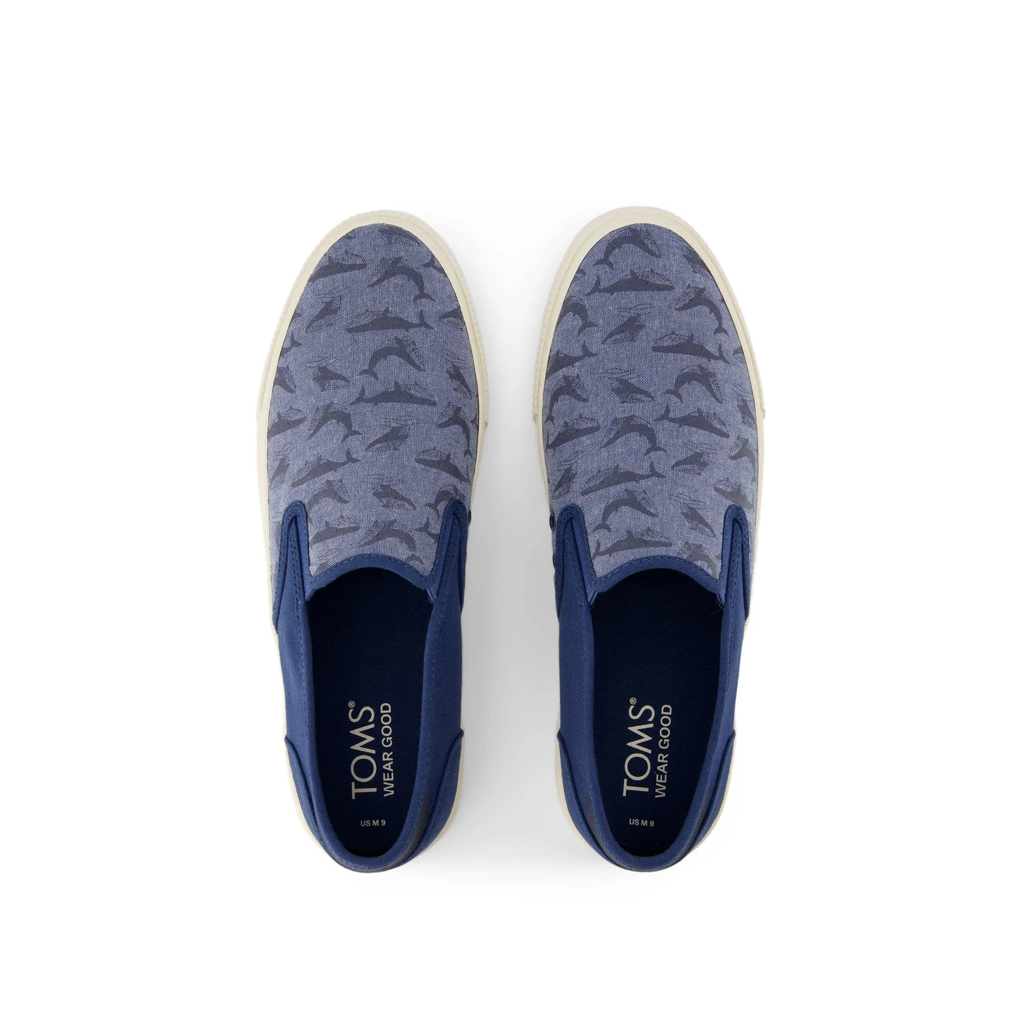 Baskets Slip-On Baja Bleu Luminescent Baleines