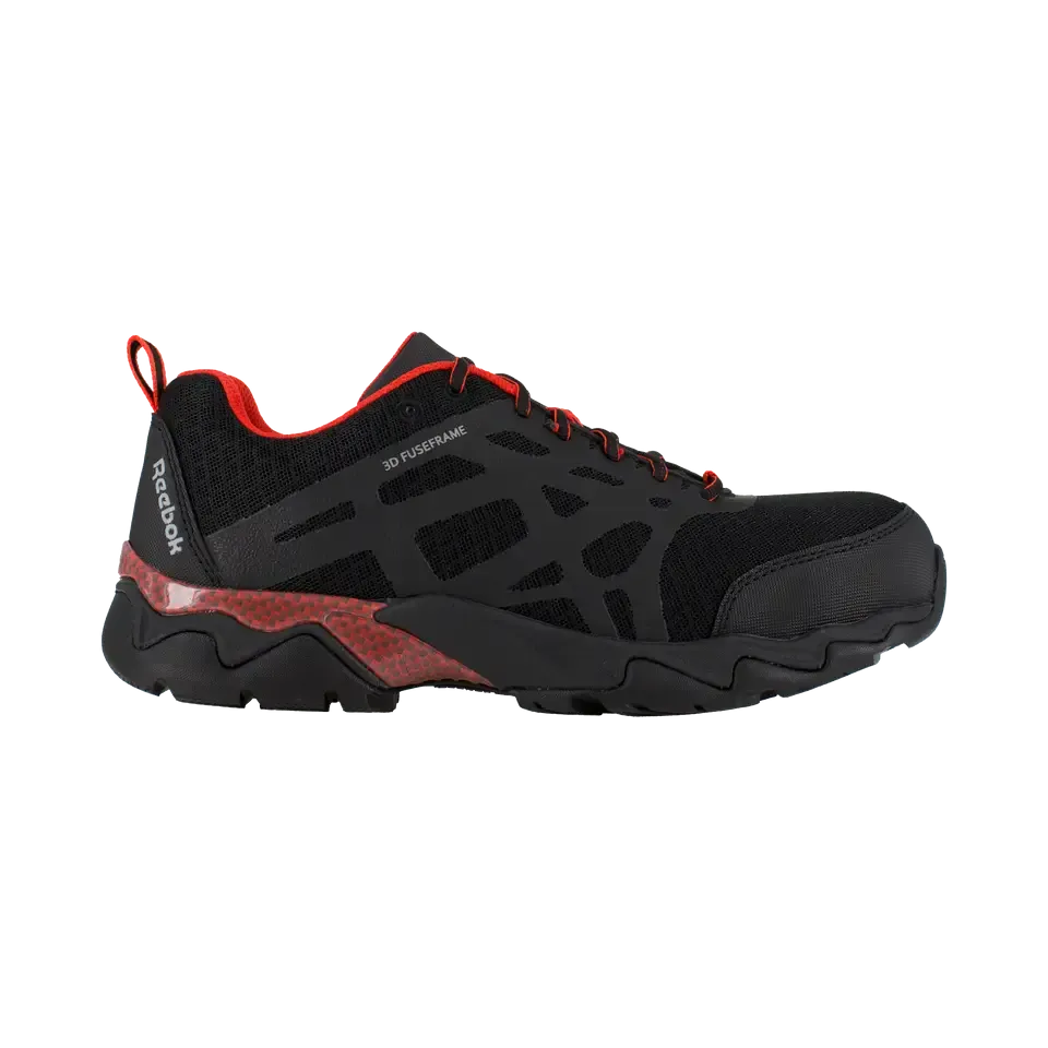 Chaussure de travail sportive à embout composite Beamer Noir/Rouge