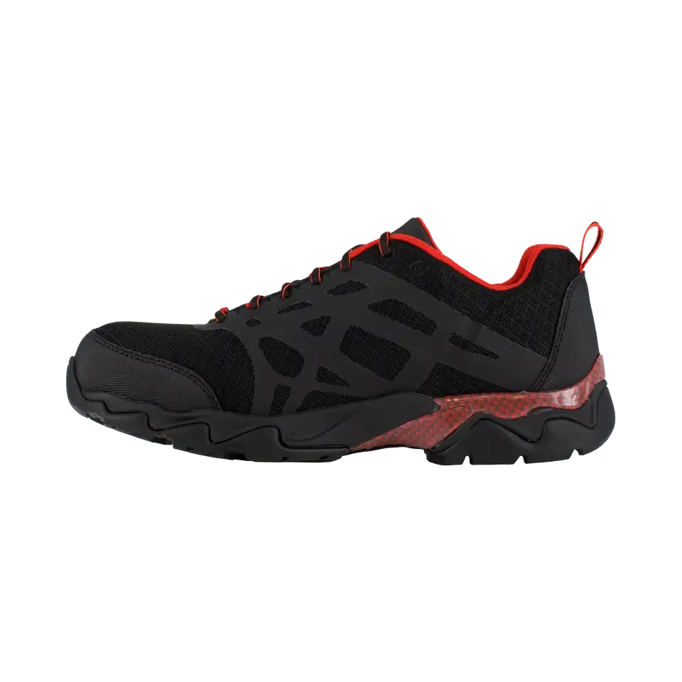 Chaussure de travail sportive à embout composite Beamer Noir/Rouge