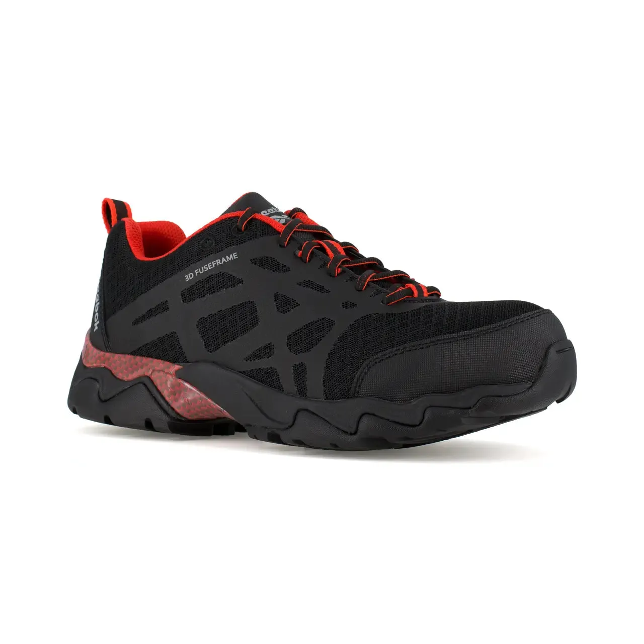Chaussure de travail sportive à embout composite Beamer Noir/Rouge