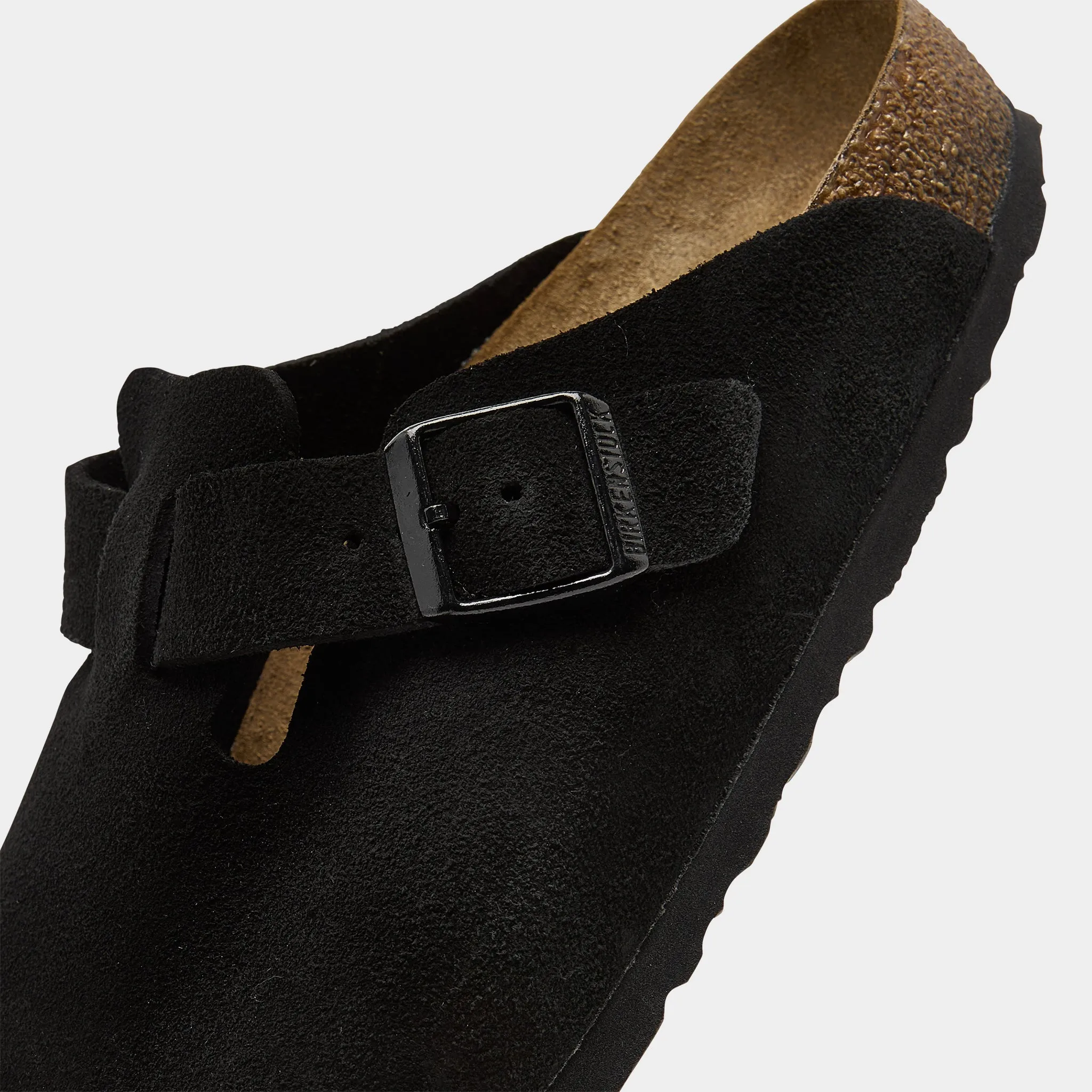 Birkenstock Boston en daim / Chaussures Birkenstock noires