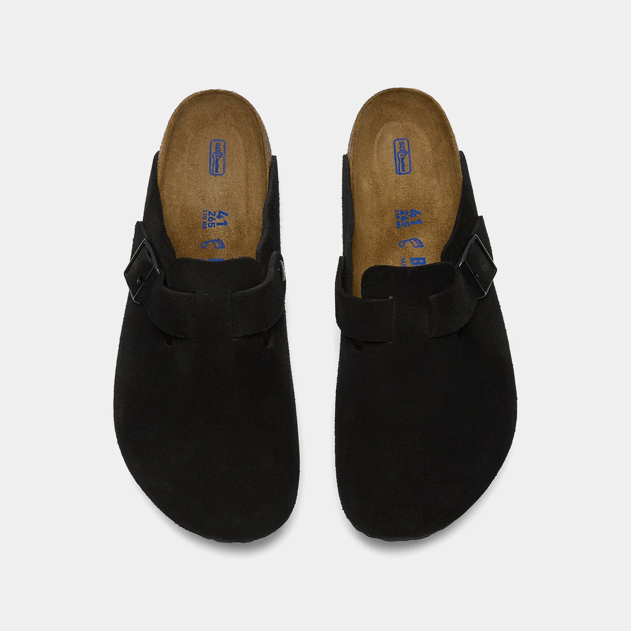 Birkenstock Boston en daim / Chaussures Birkenstock noires