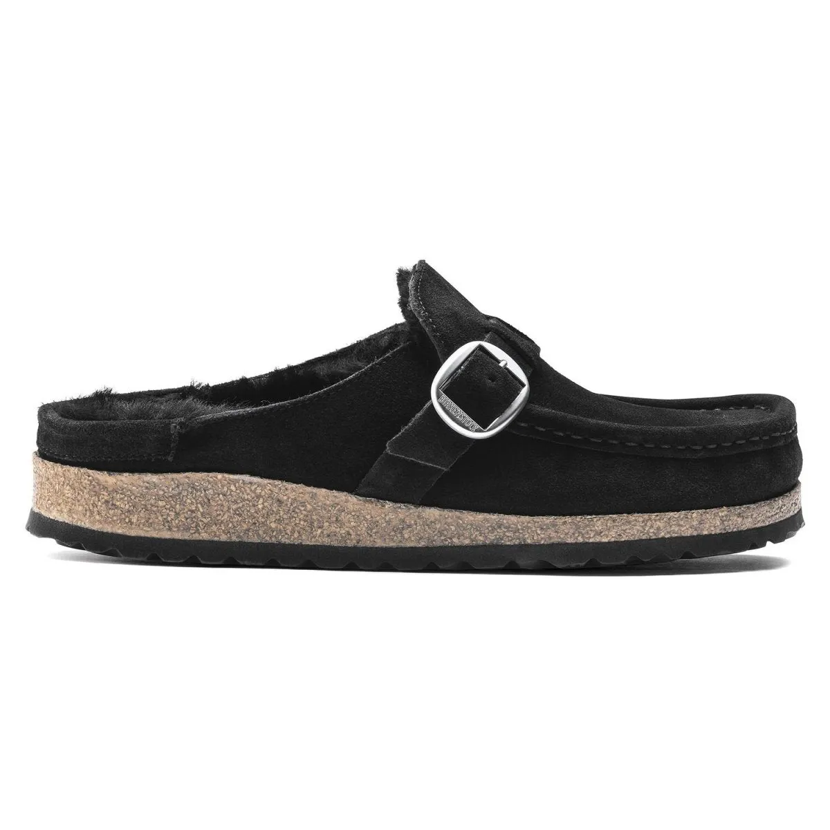 Birkenstock Femmes Buckley Doublure en Mouton Noir