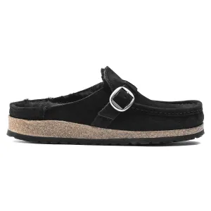 Birkenstock Femmes Buckley Doublure en Mouton Noir