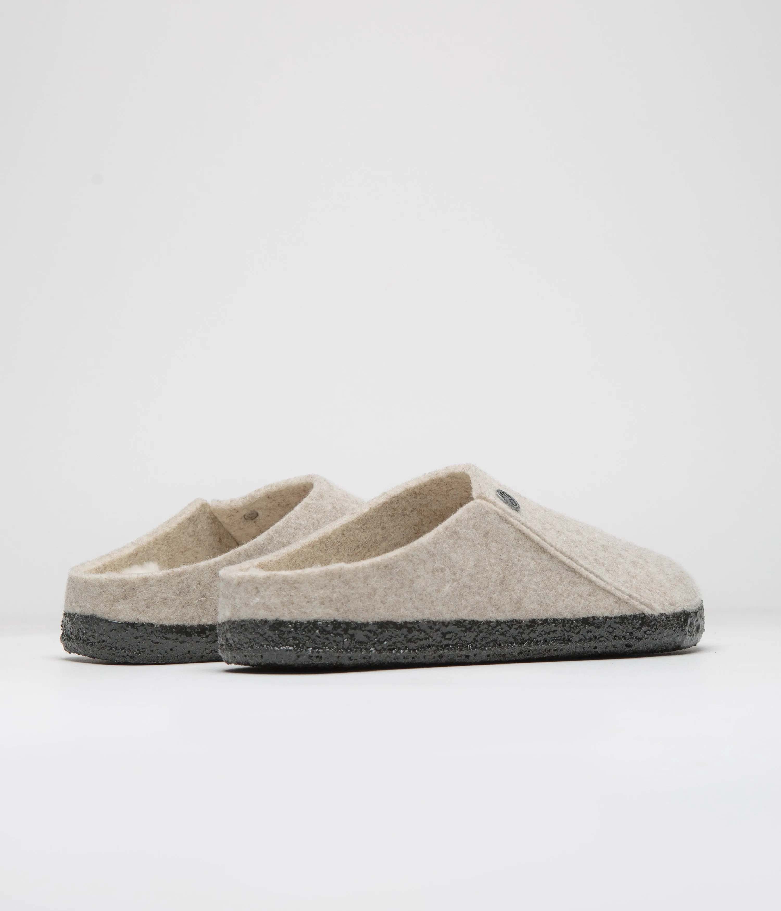 Chaussons Birkenstock Zermatt en feutre avec doublure en peau de mouton - Modèle Eggnog