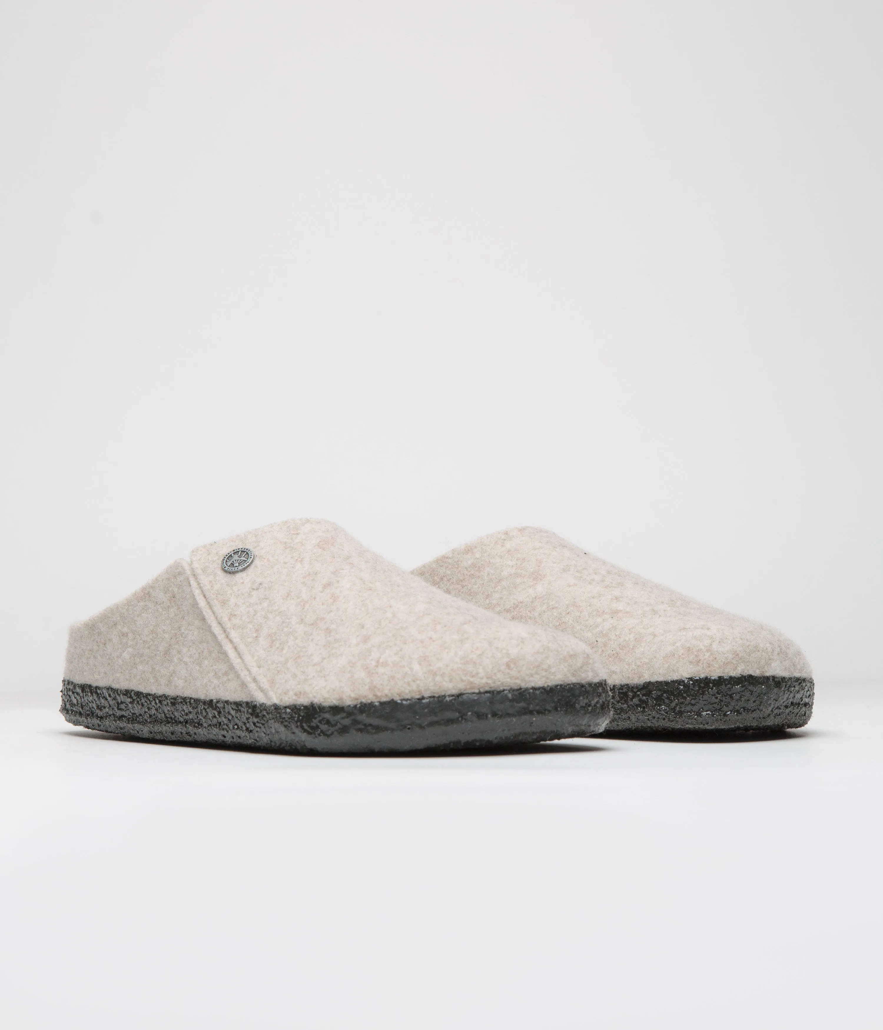 Chaussons Birkenstock Zermatt en feutre avec doublure en peau de mouton - Modèle Eggnog