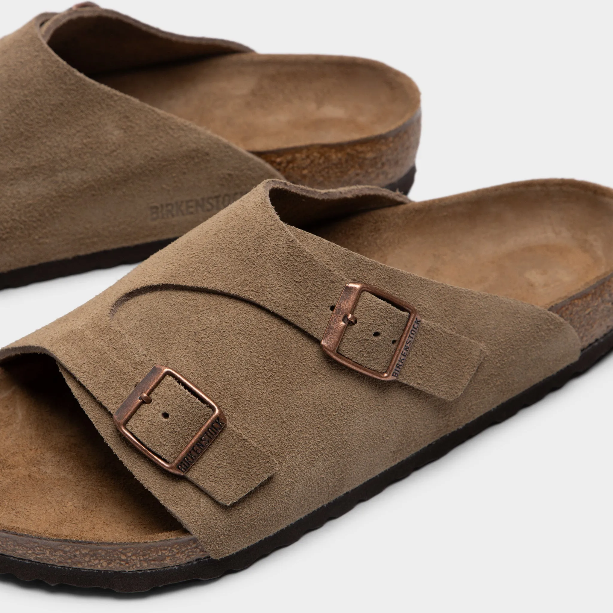 Birkenstock Zurich en daim / taupe Chaussures Birkenstock