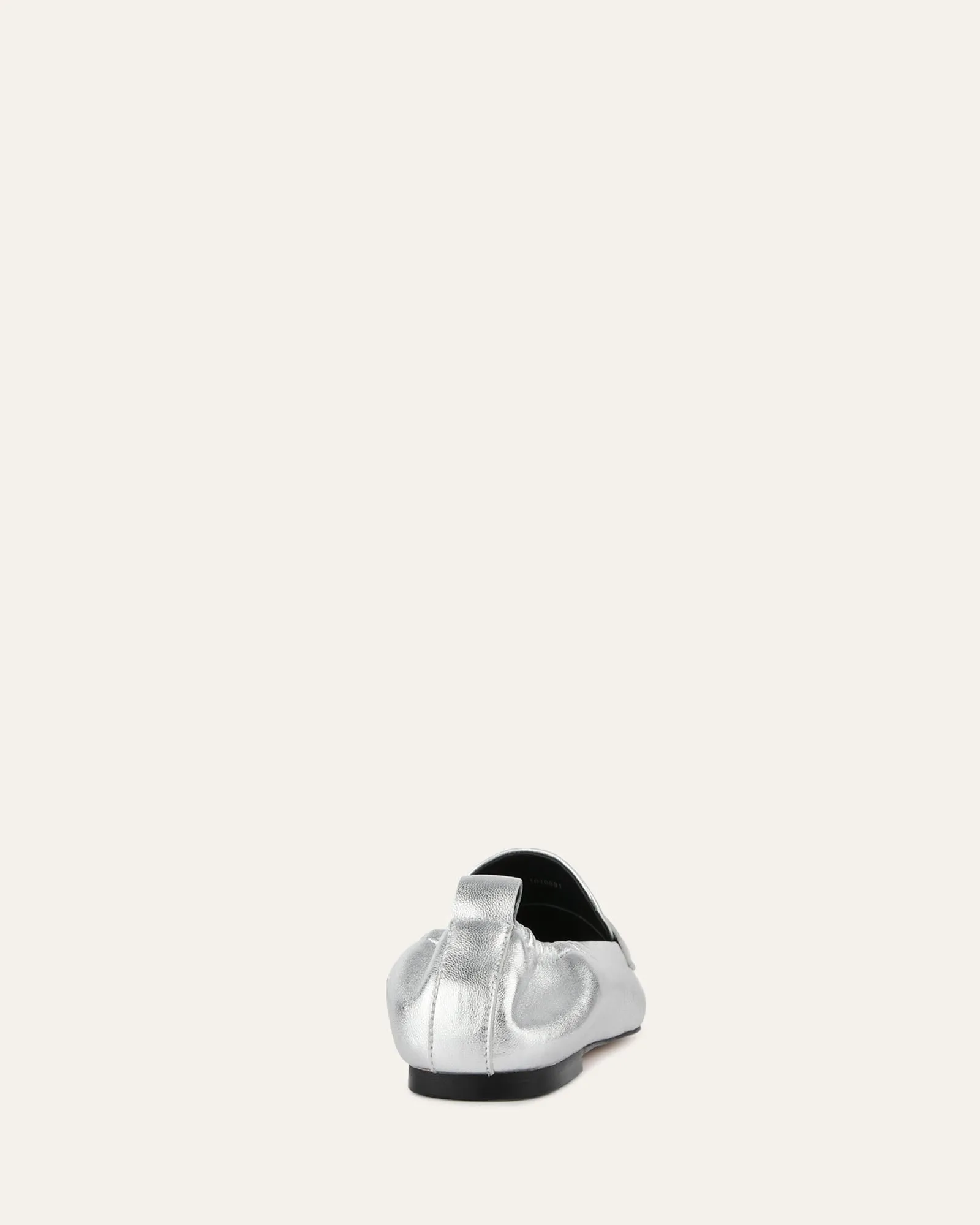 MOCASSINS BOWEN EN CUIR ARGENTÉ