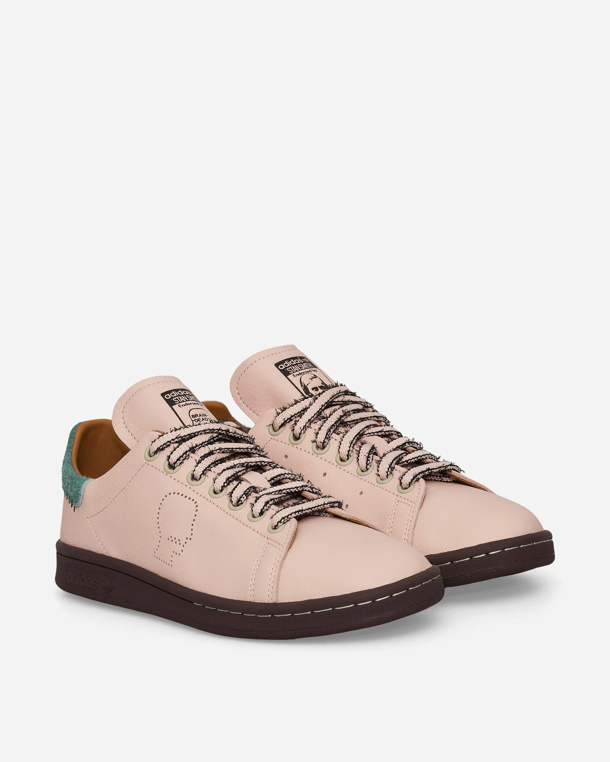 Stan Smith Brain Dead en sneakers rose vapeur / noir de base / mesa