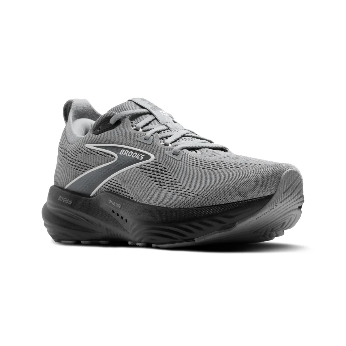 Brooks Men's Glycerine 22 Gris Primaire/Ébène/Bluewash