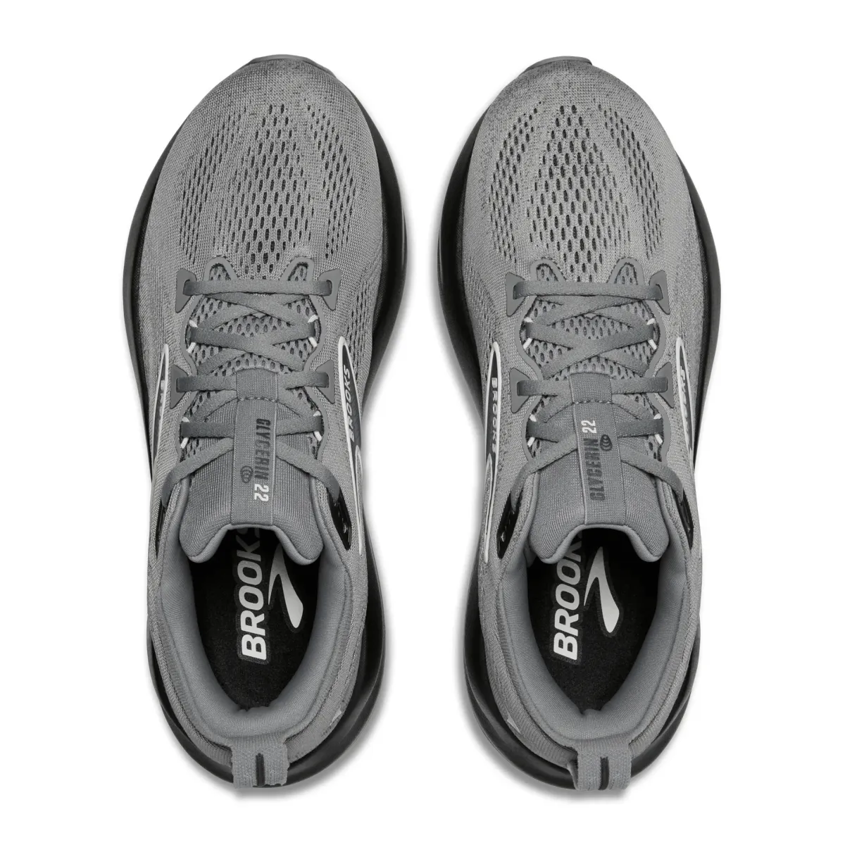 Brooks Men's Glycerine 22 Gris Primaire/Ébène/Bluewash