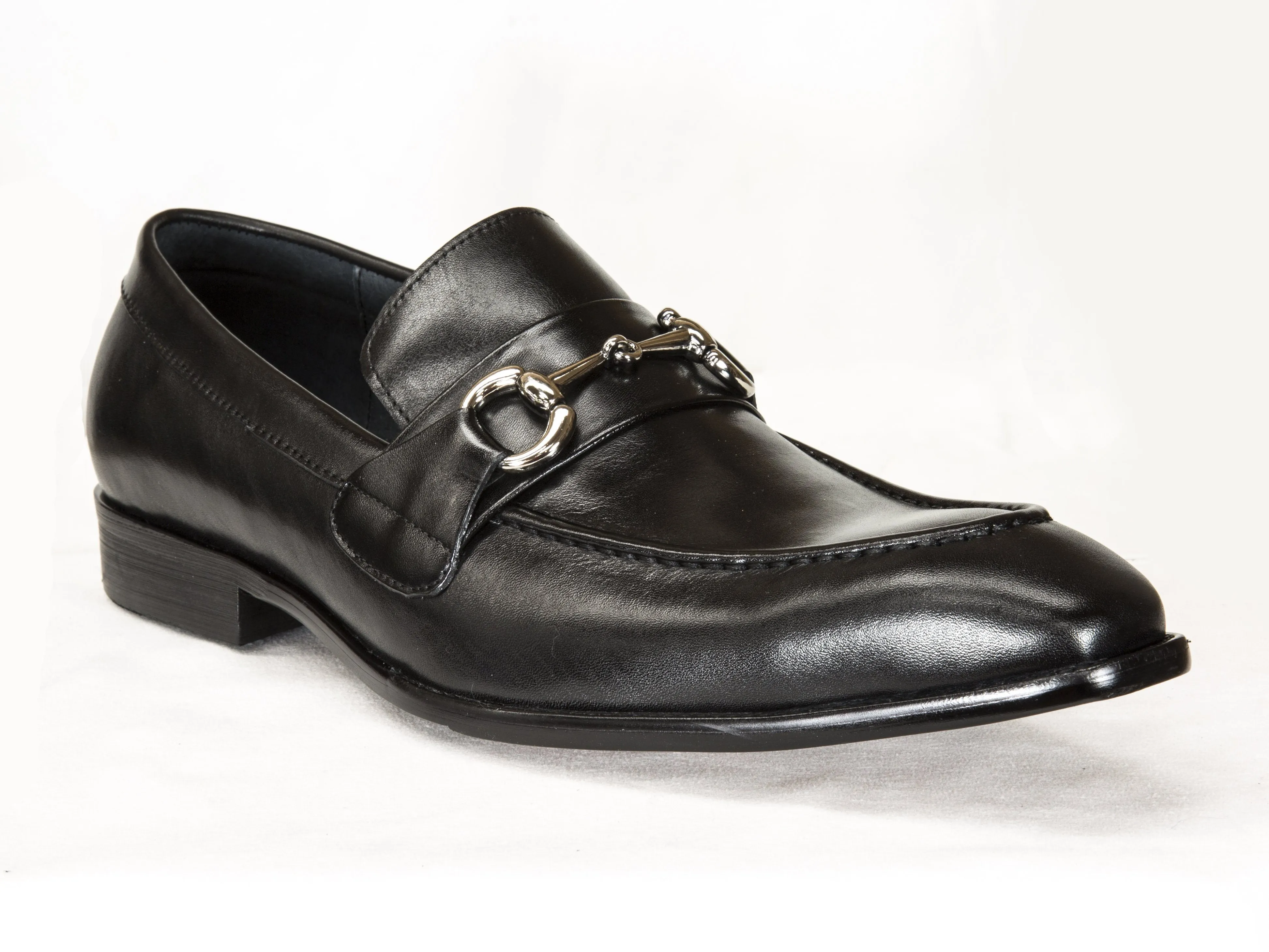 Mocassin à enfiler en veau brun noir