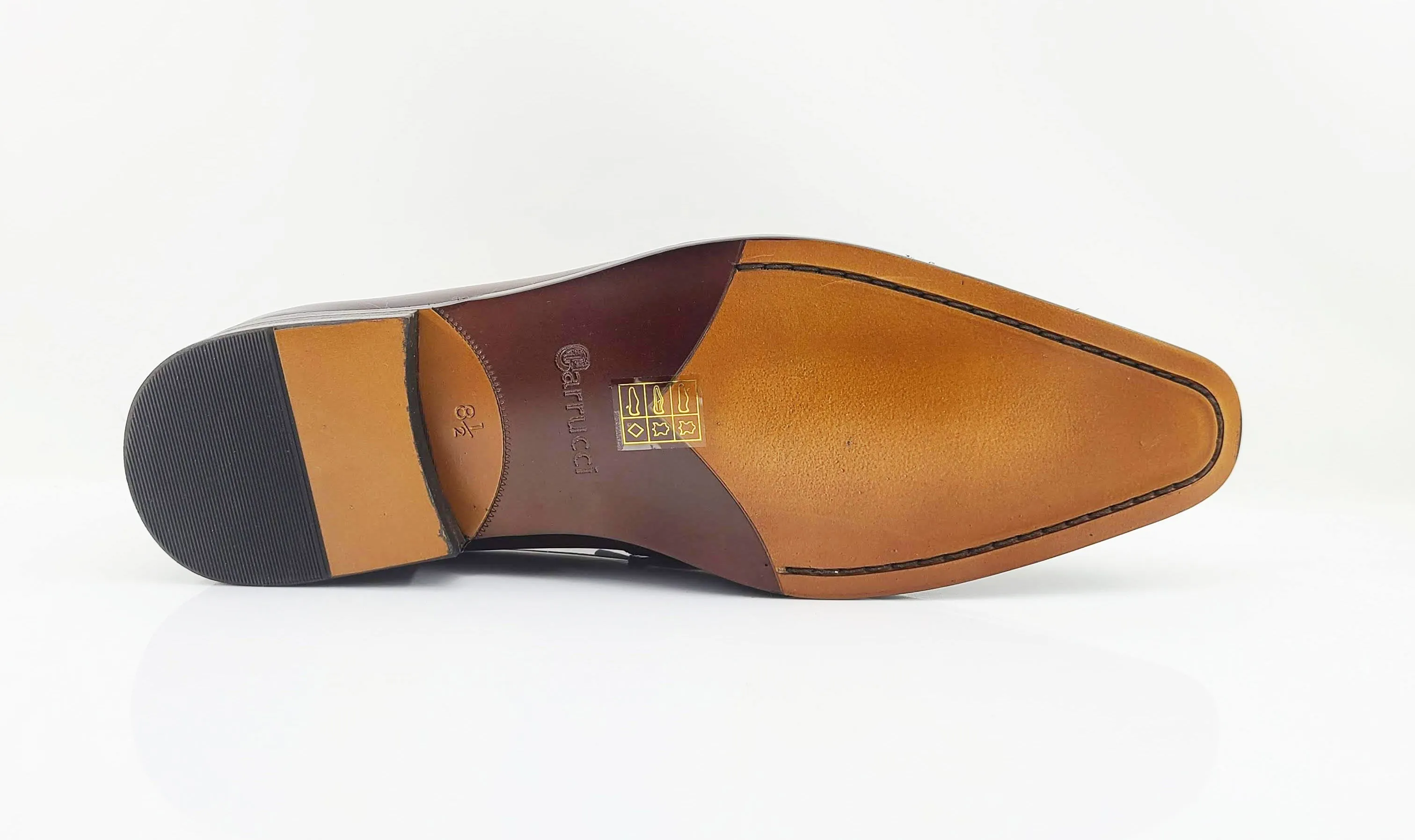 Mocassin à enfiler en veau brun bordeaux
