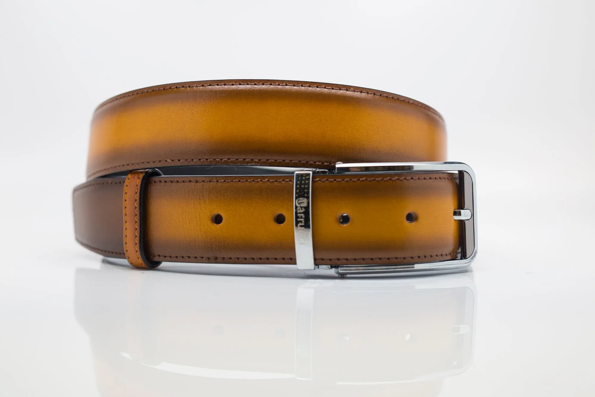 Mocassin à enfiler en veau brun cognac