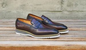 Mocassin Penny à enfiler en veau marron