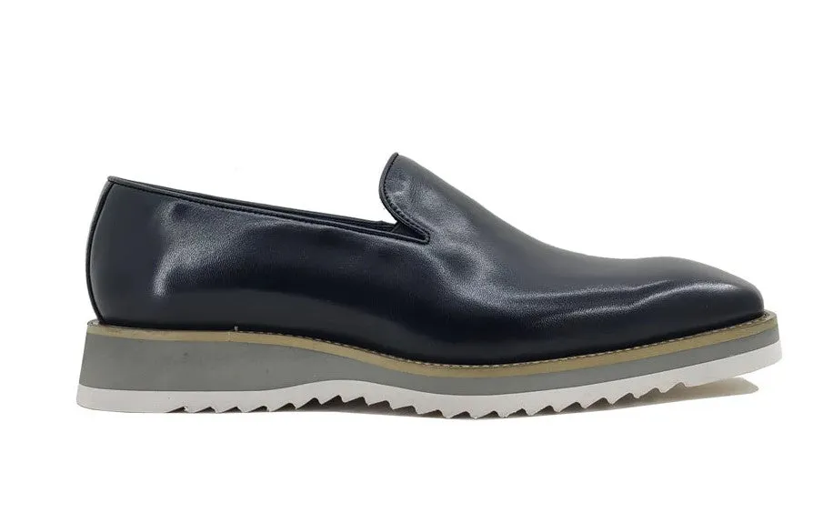 Mocassin vénitien sans lacets en veau noir