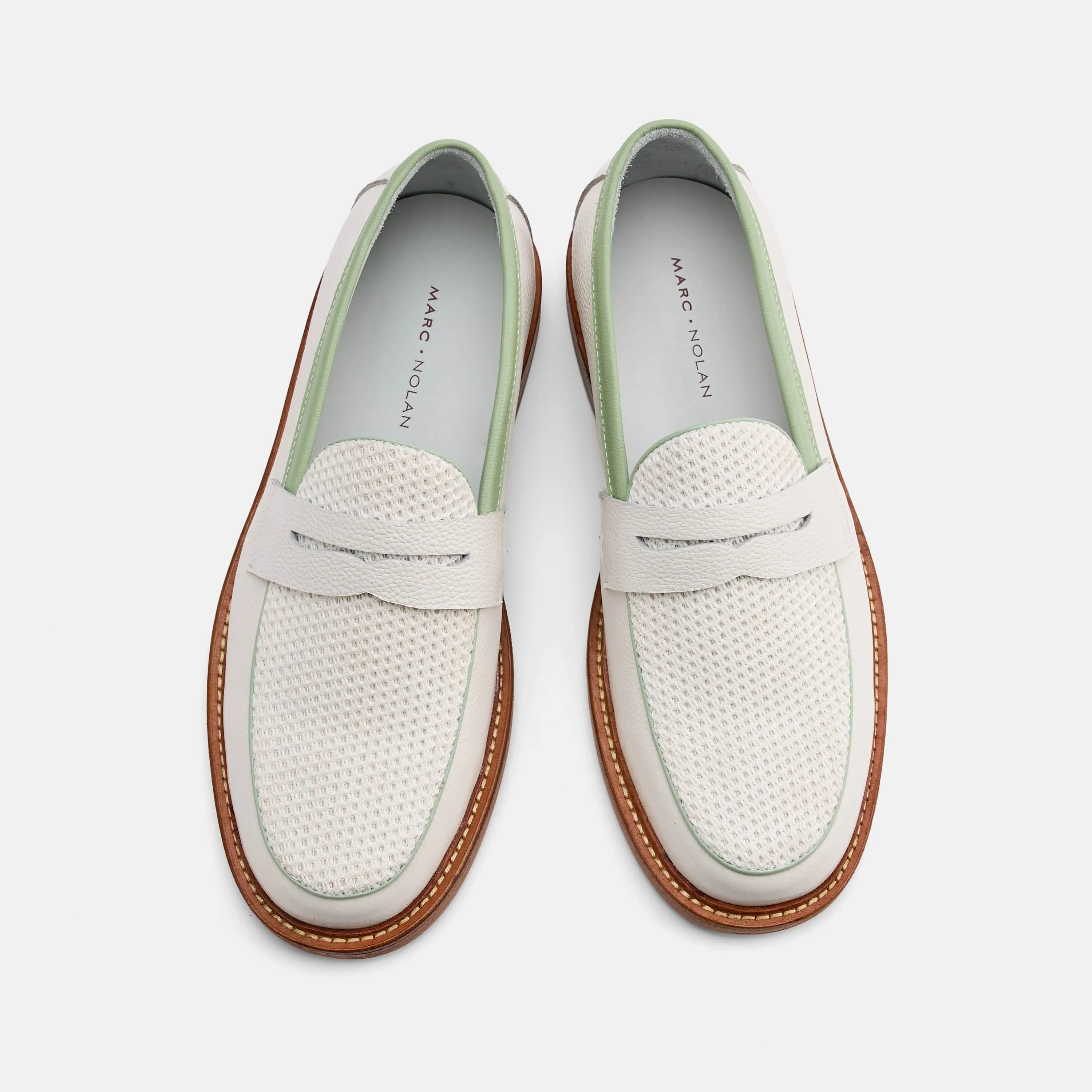 Mocassins Penny en Cuir Mojito Calum White