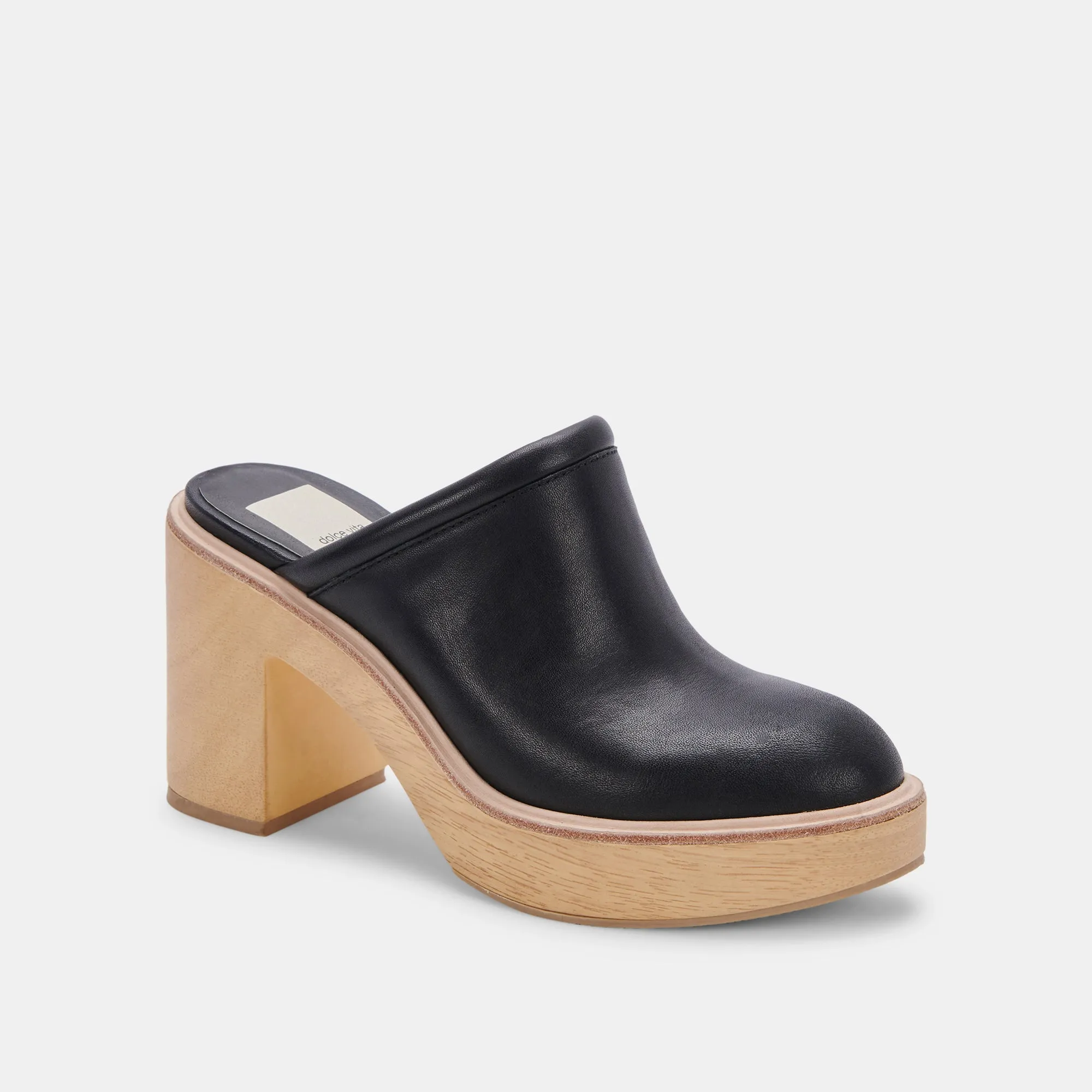 TALONS CAMDIN EN CUIR NOIR